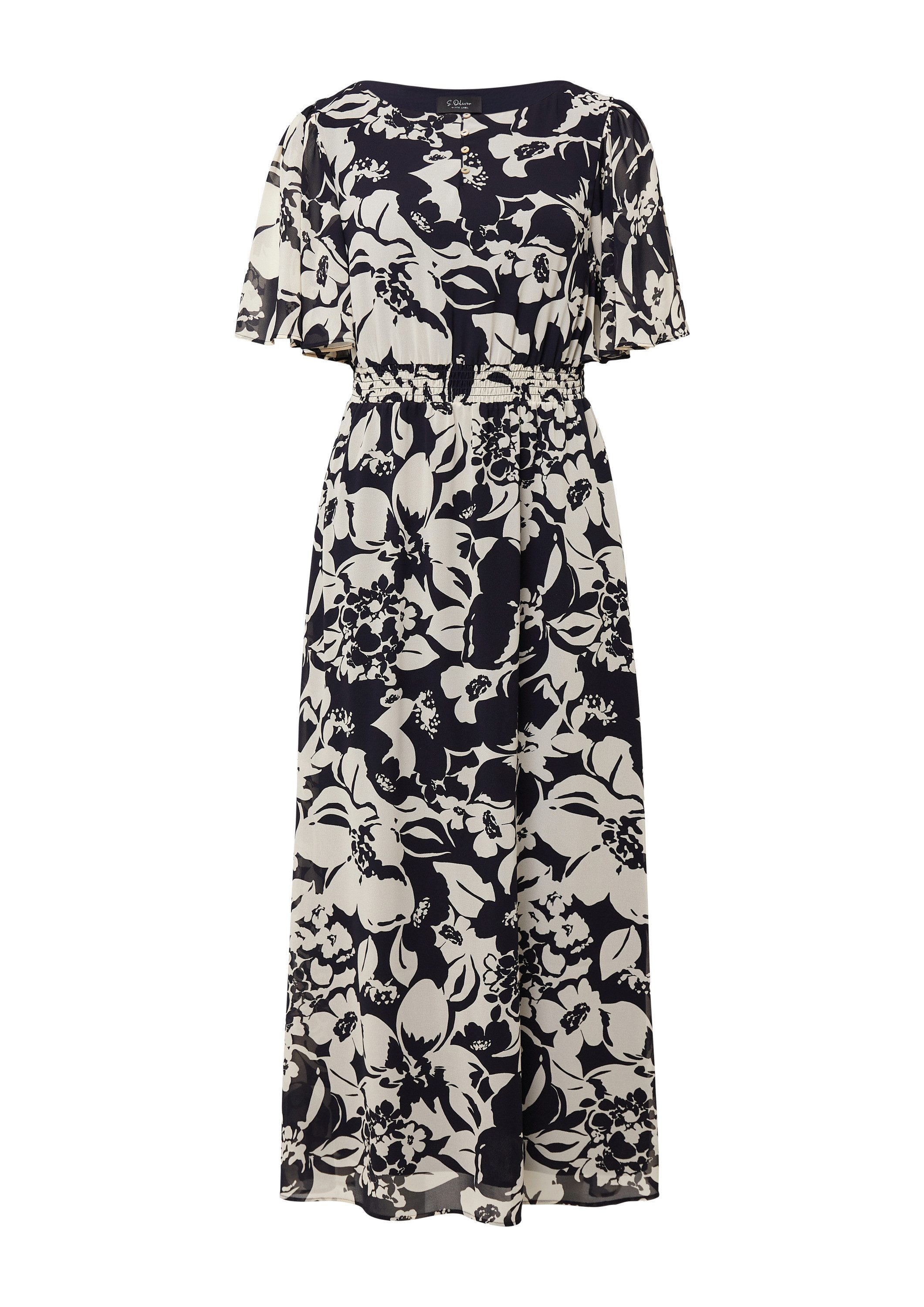 s.Oliver Maxikleid Kleid Maxikleid aus Chiffon mit Print günstig online kaufen