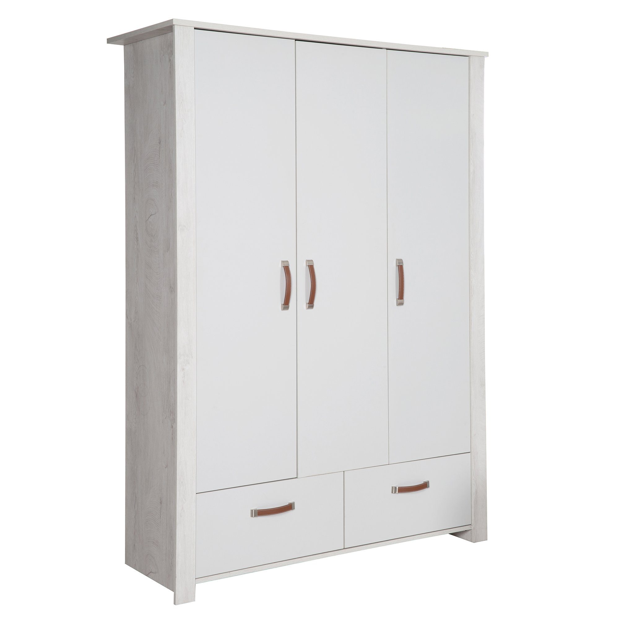 roba® Kleiderschrank Mila 3-türig Drehtürenschrank, Soft Close-Technik