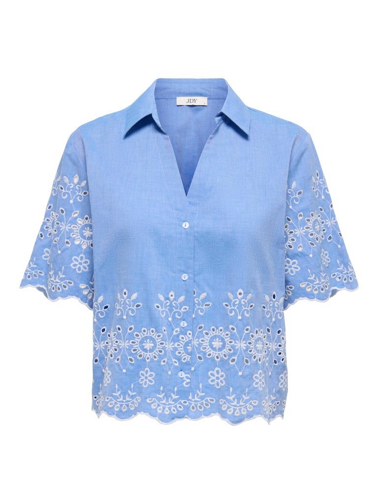 JDY Blusenshirt JDYMARINA 2/4 EMBROIDERY SHIRT WVN