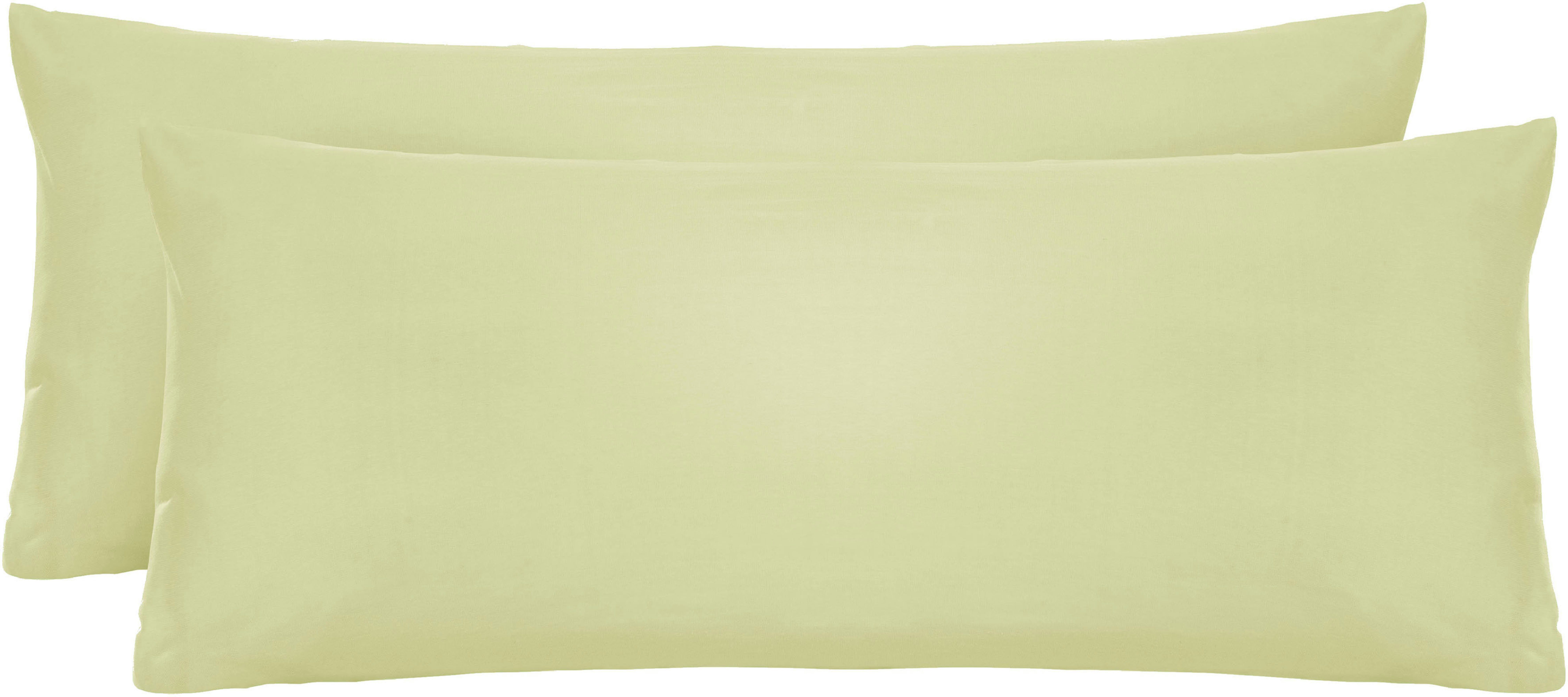 Biberna Kissenbezug Michi Feinjersey mit Reißverschluss, (2 Stück), verschi günstig online kaufen