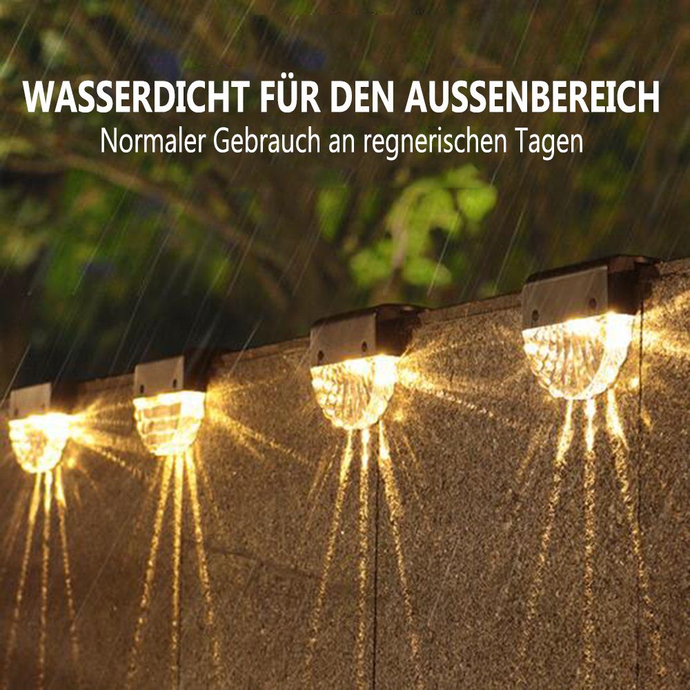 Solarleuchte für GelldG Wasserdichte Solarlampen Außen LED Garten,