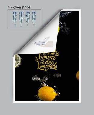 wandmotiv24 Poster Spruch, Motivation, Zitronen, Sprüche (1 St), Wandbild, Wanddeko, Poster in versch. Größen