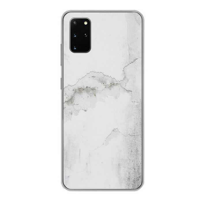 MuchoWow Handyhülle Beton - Grau - Weiß Phone Case Handyhülle Samsung Galaxy S20 Plus Silikon Schutzhülle