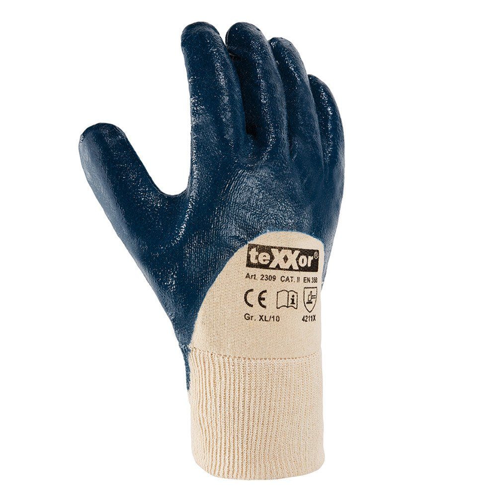 Arbeitshandschuhe texxor Nitrilhandschuhe Strickbund