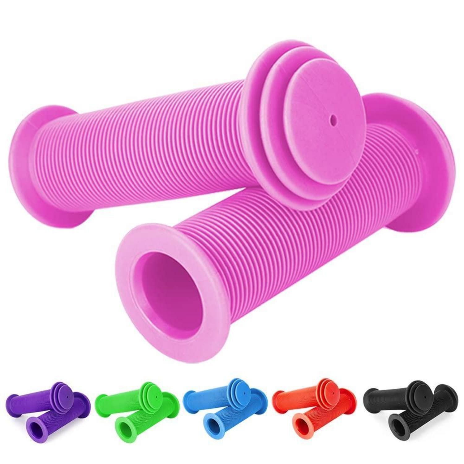 LuxusKollektion Fahrradlenker Fahrradgriffe Kinder Lenkergriffe 22mm 105mm Prallschutz Pink