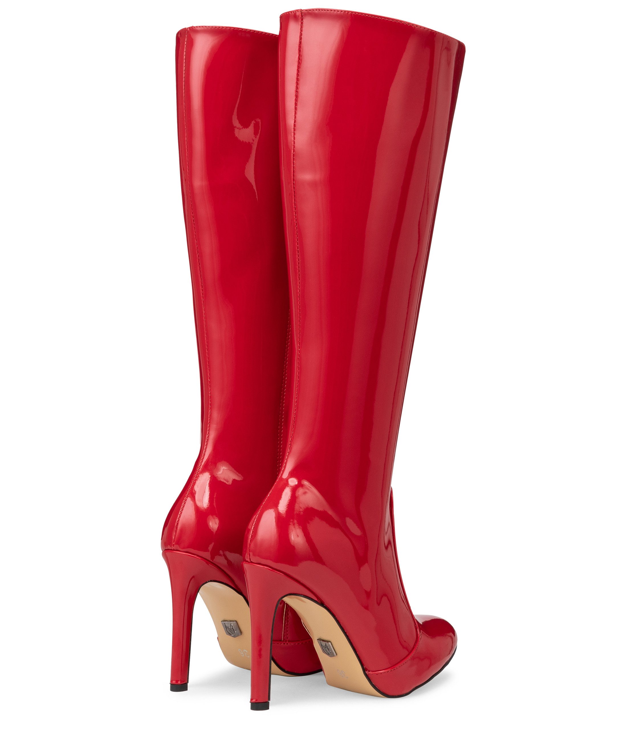 Michael Soul Donna rot lack High-Heel-Stiefel