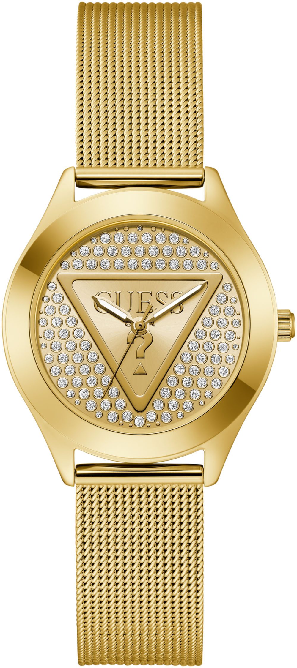 Guess Quarzuhr GLITZ PLAQUE GW0835L2, Armbanduhr, Damenuhr, Edelstahlarmban günstig online kaufen