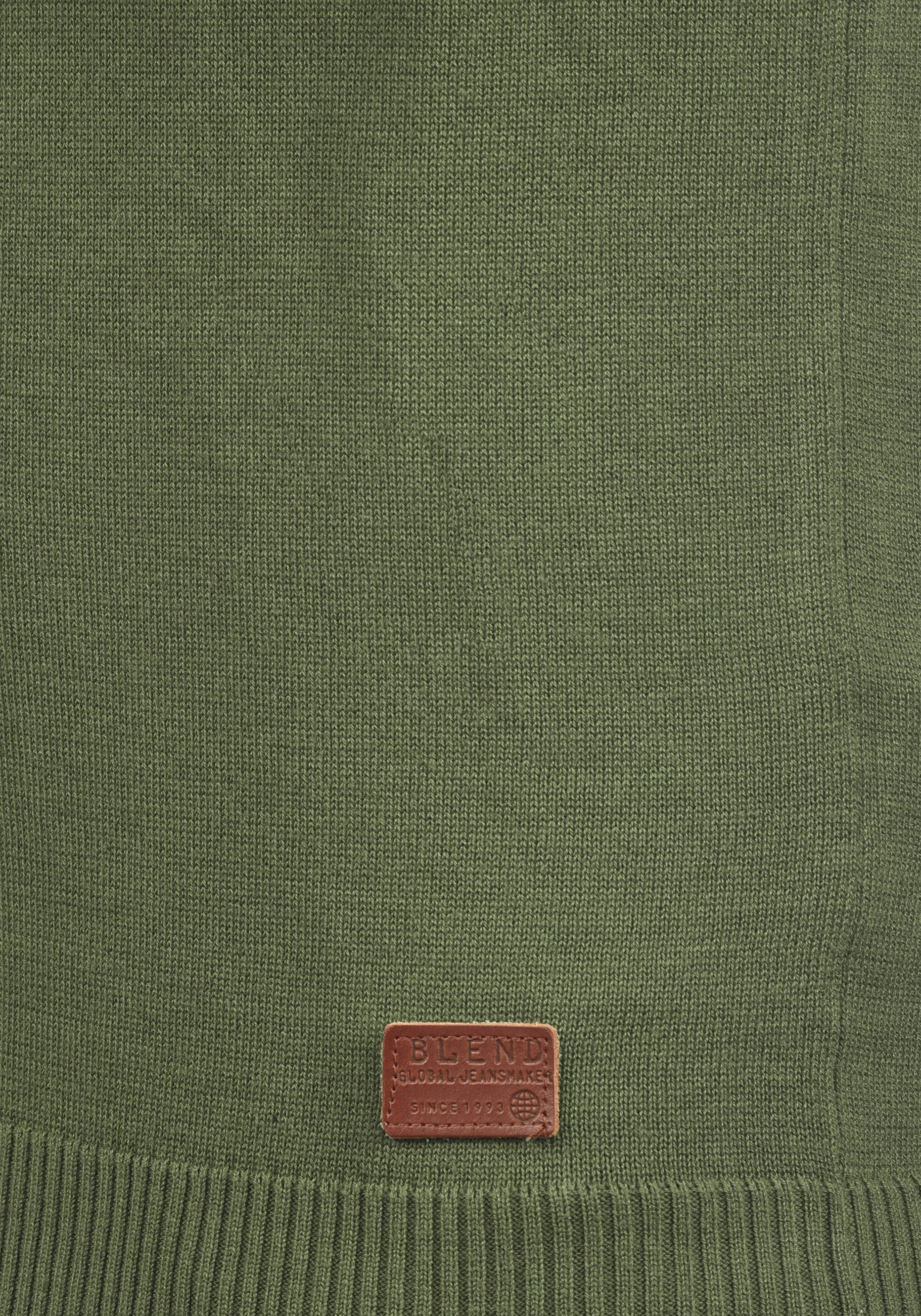 Blend Strickjacke BHNorman Bequeme Feinstrick-Jacke mit Stehkragen und elastischen Bündchen