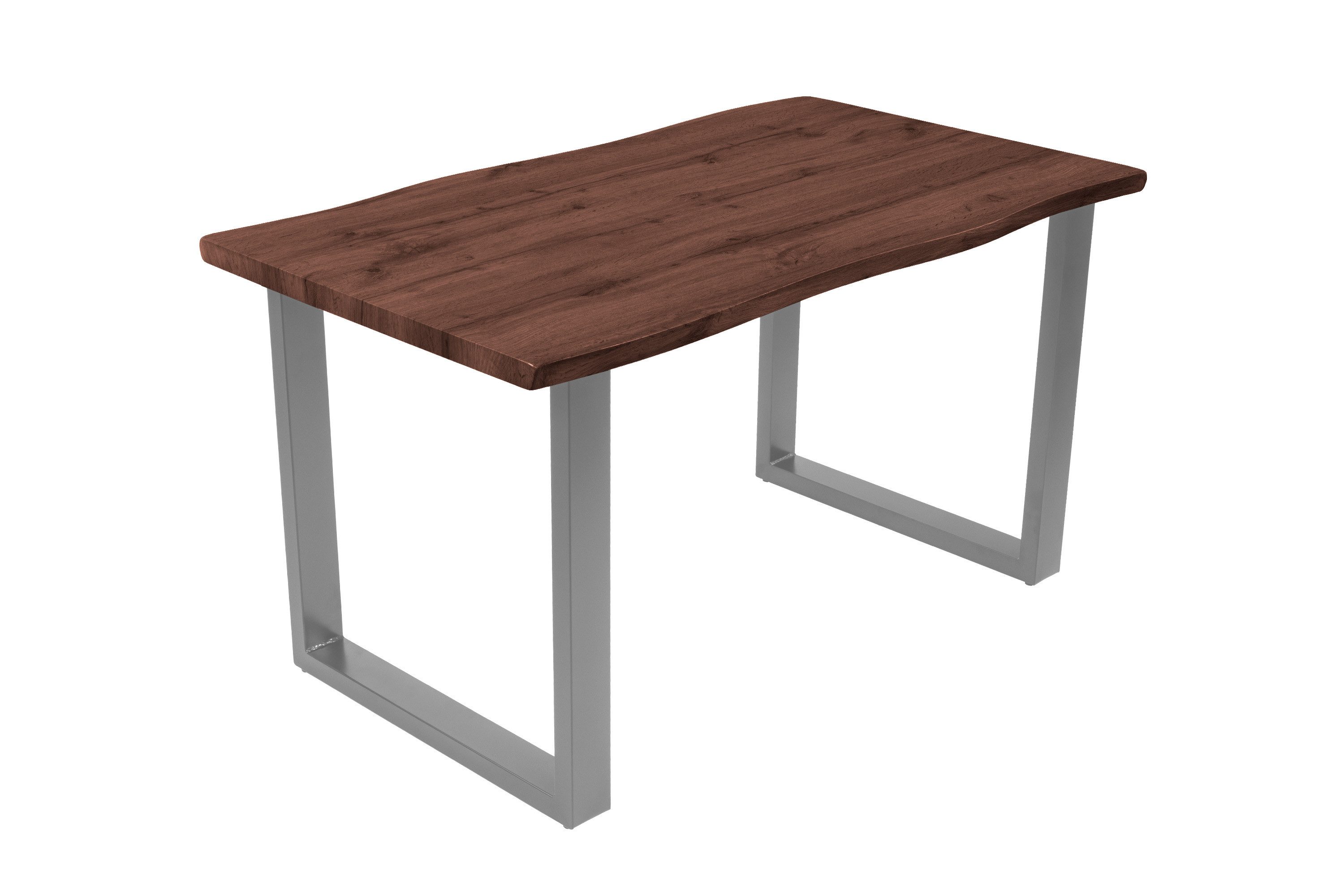 Loreno® Esstisch Josy, Nussbaumholz, Baumkante, MDF-Platte, günstig online kaufen