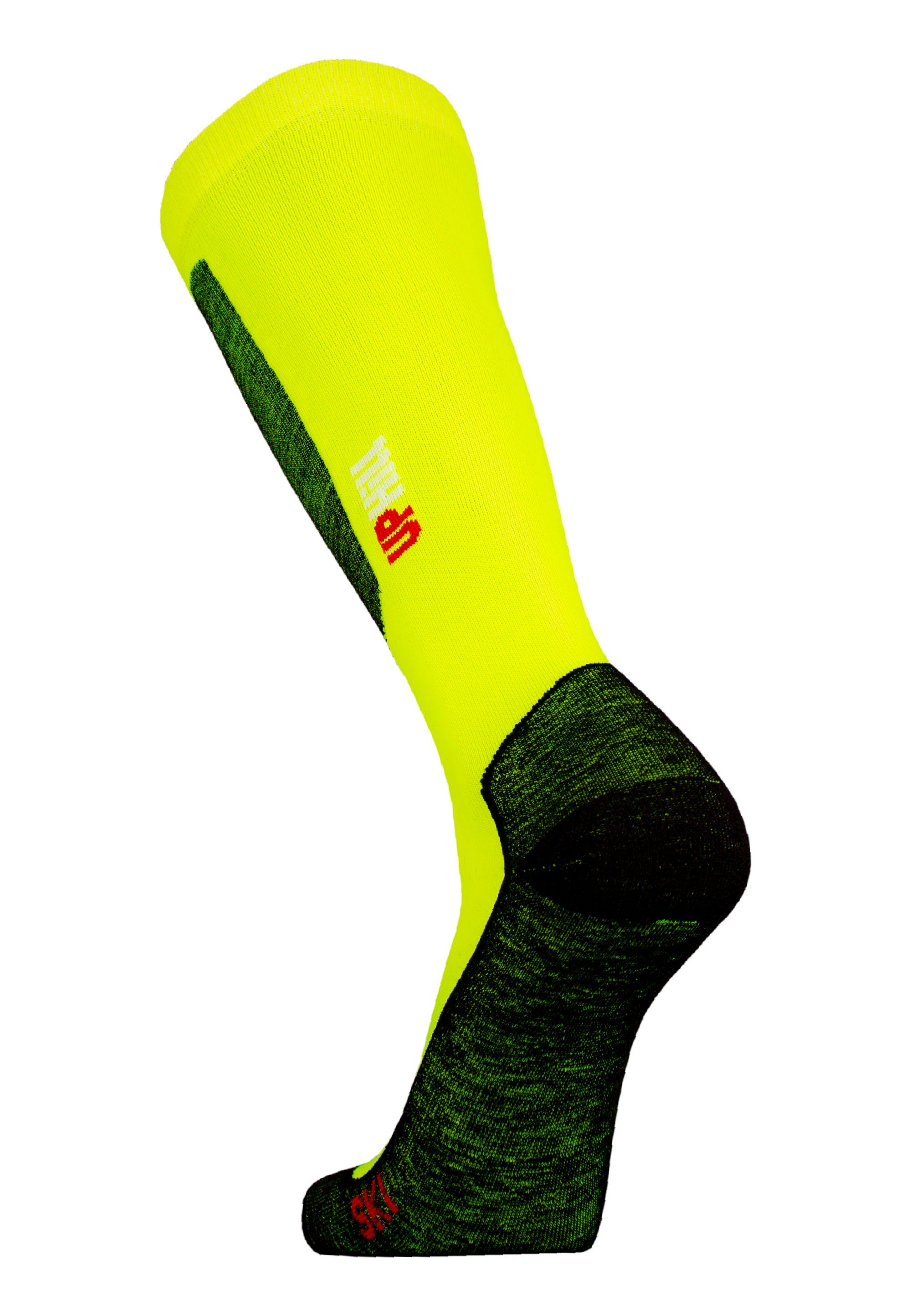 mit neongelb UphillSport (1-Paar) Funktion Socken atmungsaktiver HALLA