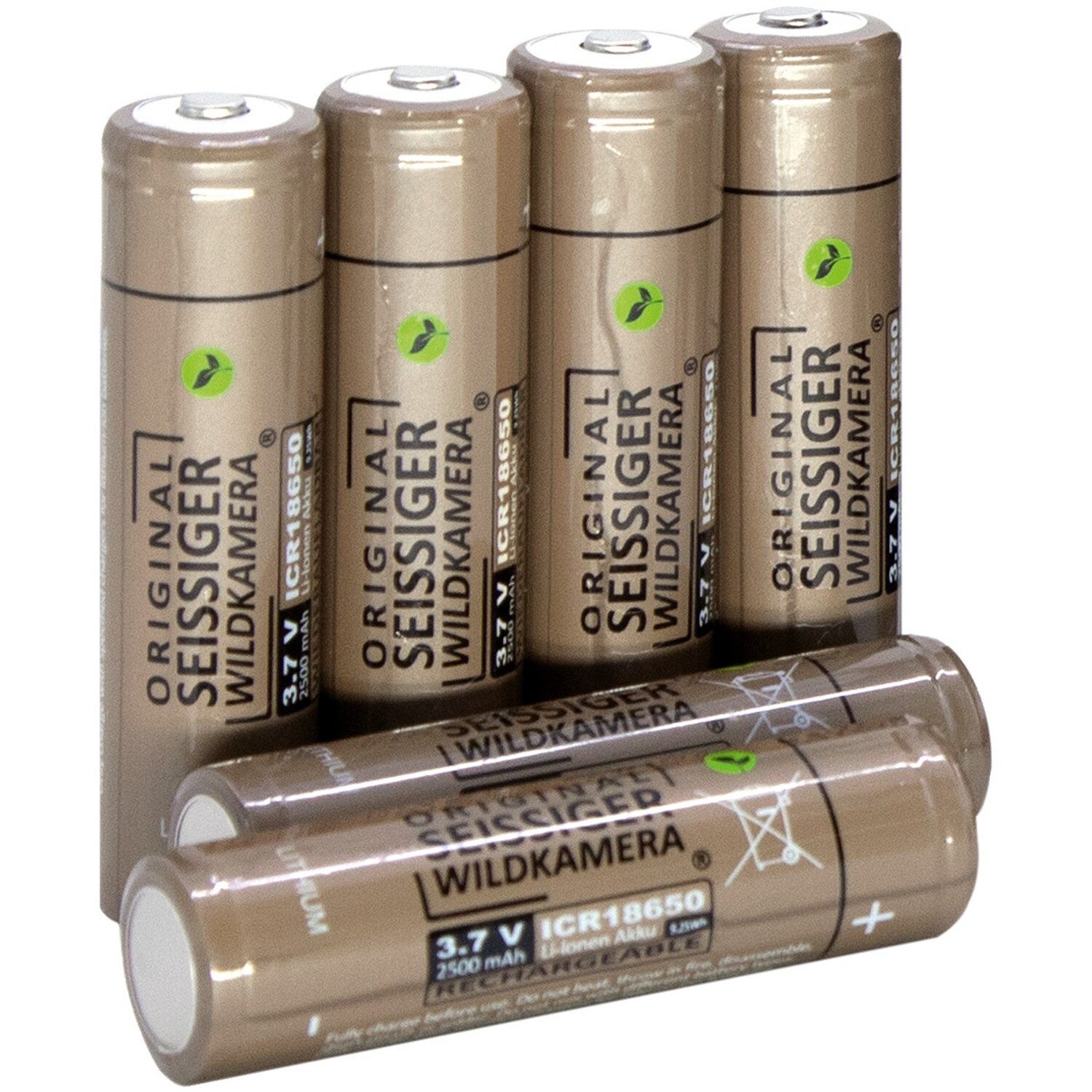 Seissiger Lithium-Ionen-Akku 18650 – 6 Stück Akku