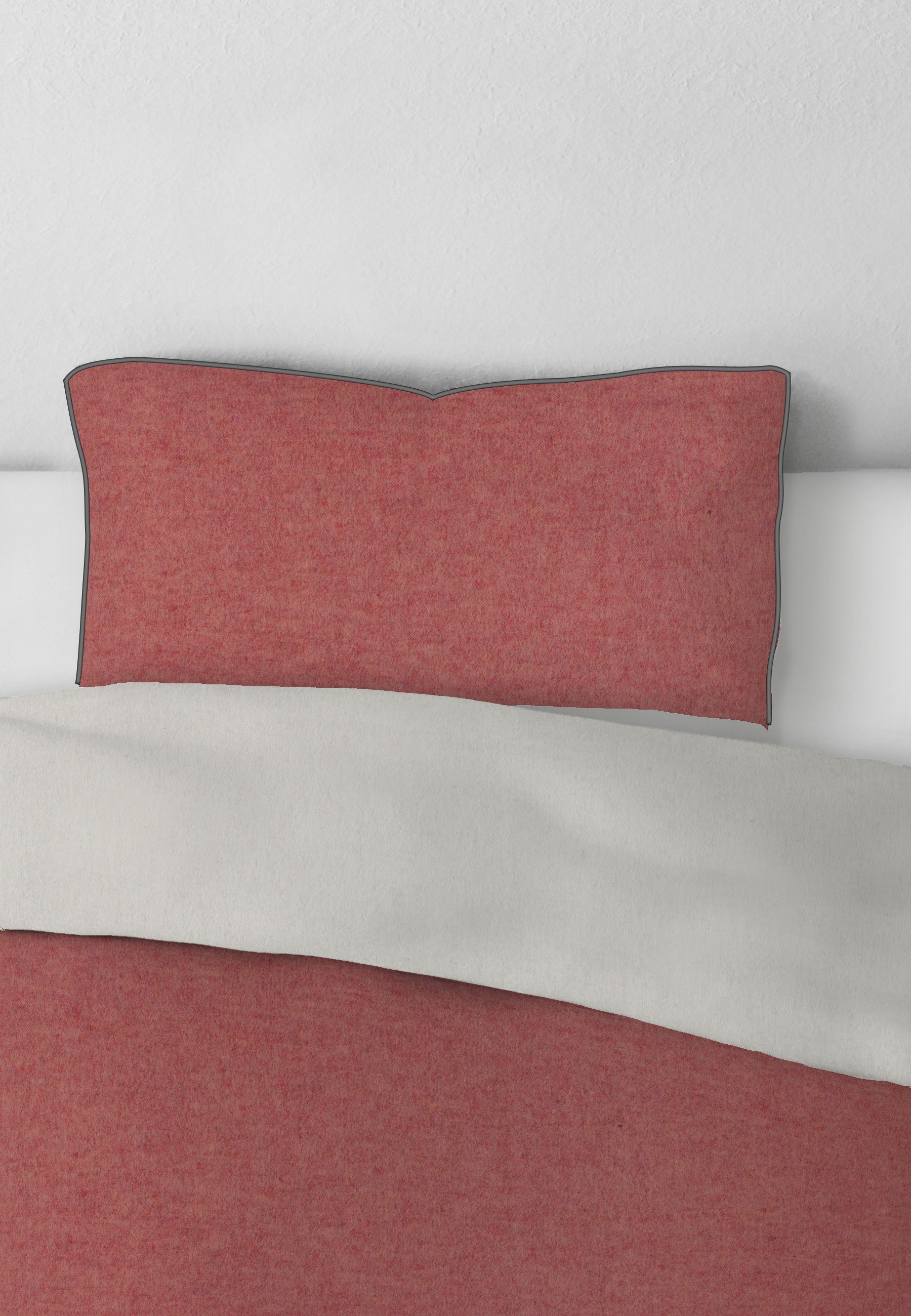 Biberna Kissenbezug Hermal Flanell mit Reißverschluss, günstig online kaufen