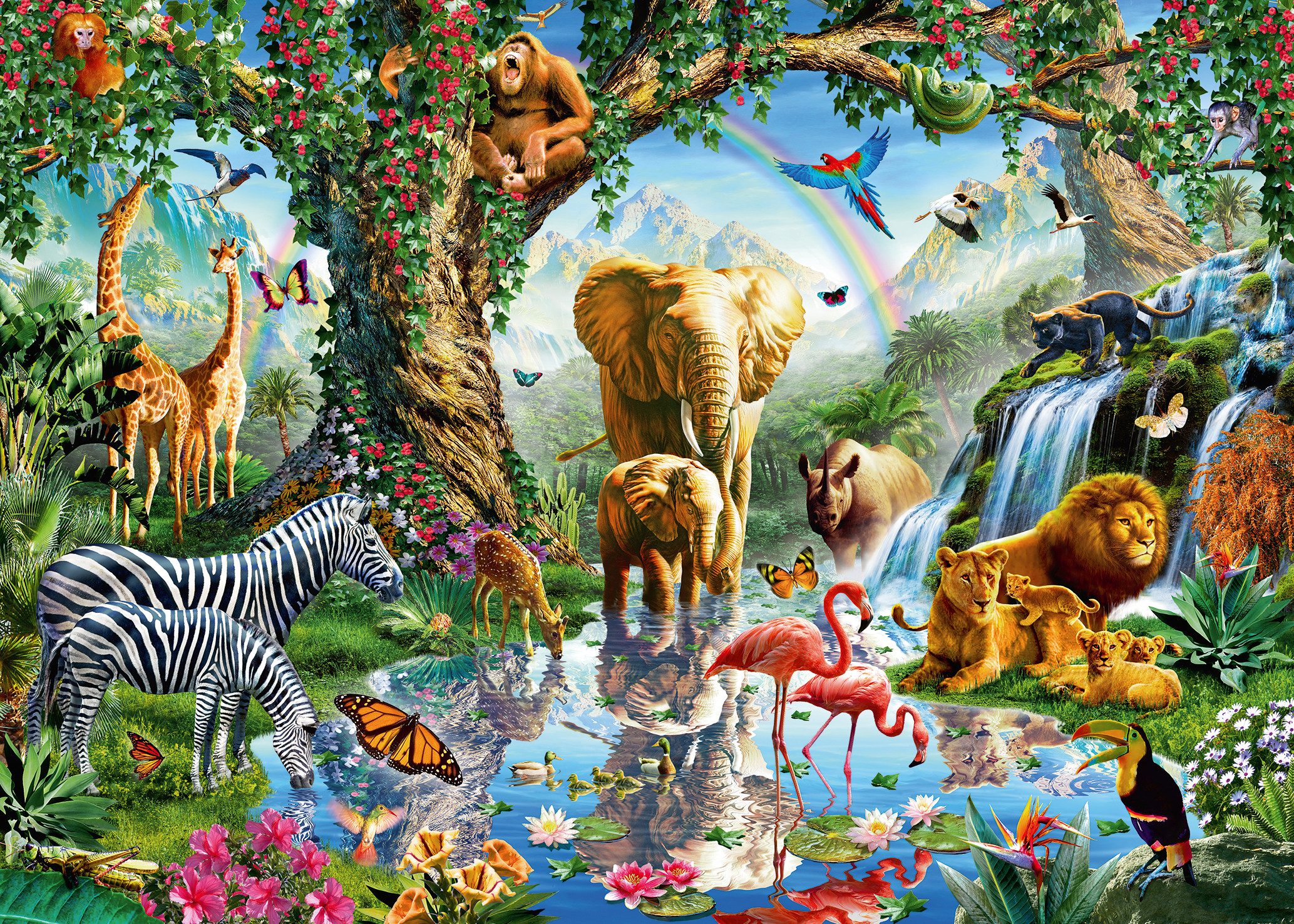 Ravensburger Puzzle Abenteuer im Dschungel, 1000 günstig online kaufen