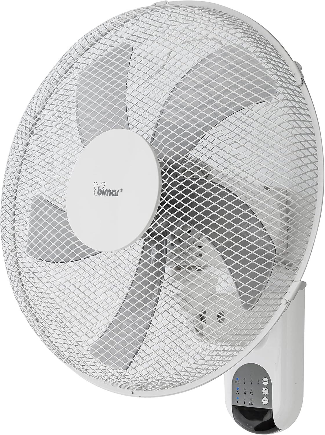 bimar Wandventilator VM45 Wandlüfter Ventilator weiß-grau mit Fernbedienung 50 W