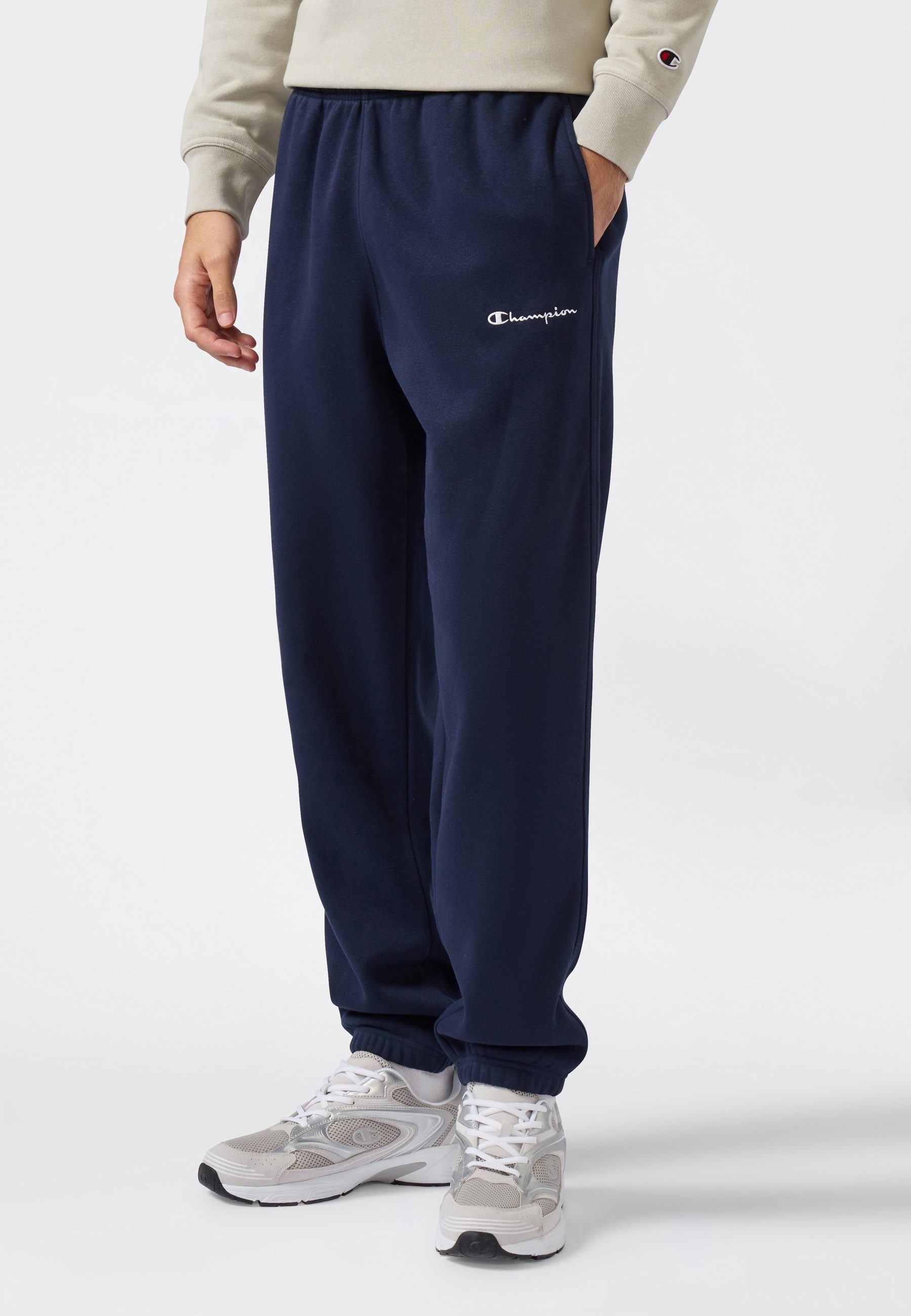 Champion Jogginghose ICONS Fleece Elastic Cuff Pants (1-tlg) sportlicher Stil, für sportliche Aktivitäten und Freizeit