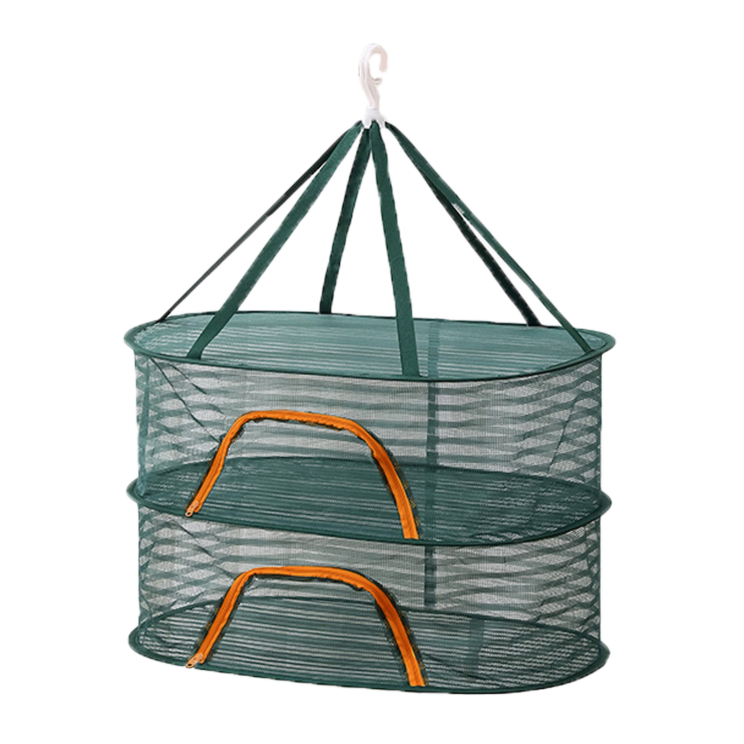 relaxdays Dörrgitter Faltbares Trockennetz oval, 2