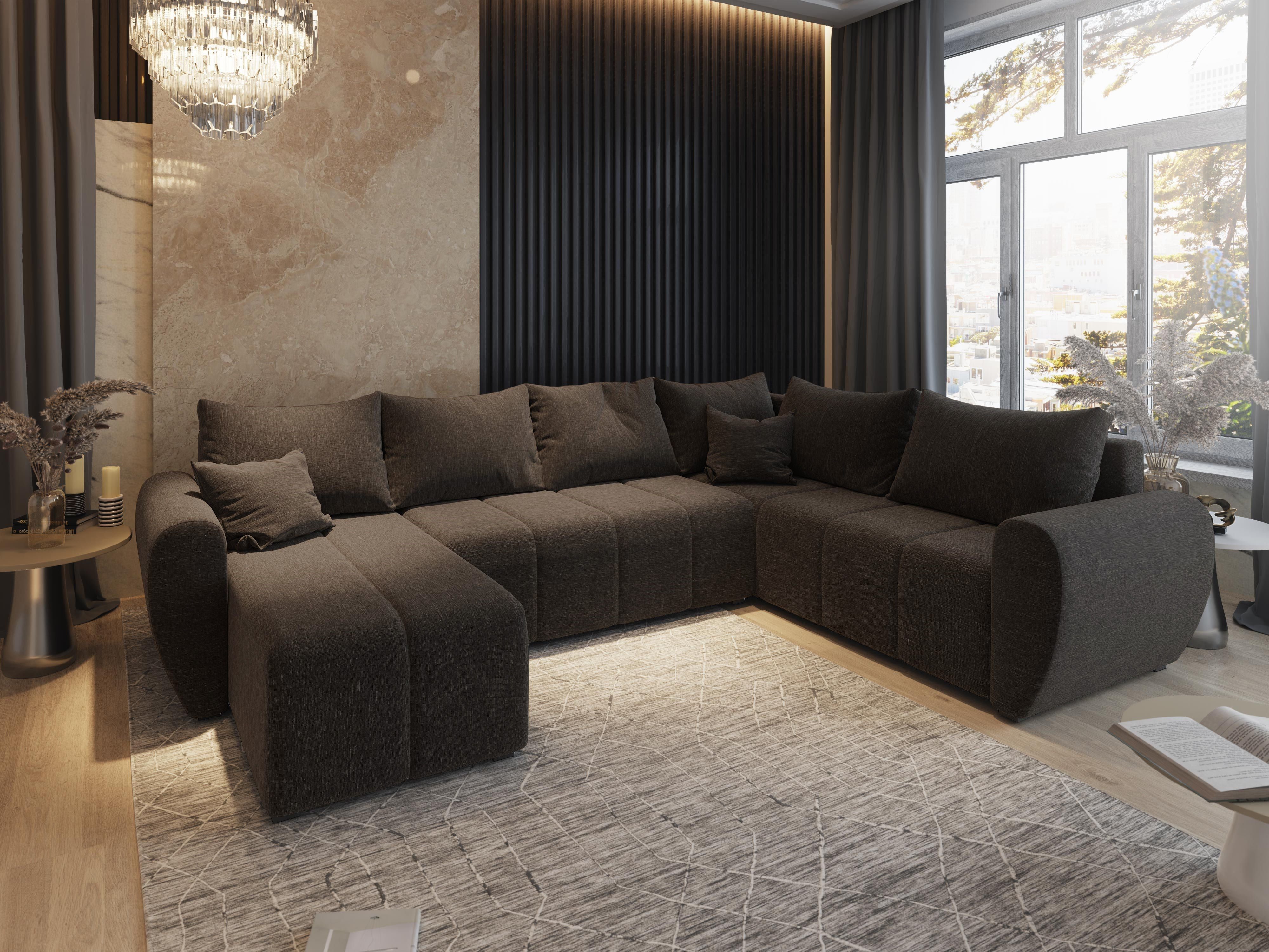 Masseno Ecksofa MADISON mit Schlaffunktion U-Form, günstig online kaufen