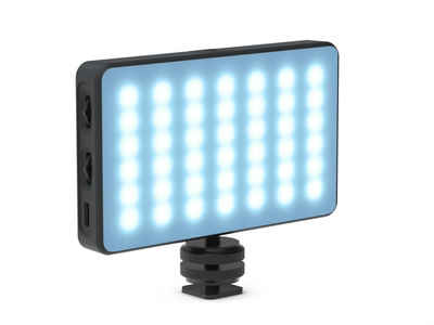 ShiftCam LED Panel Pro RGBWW, LED fest integriert, 360 RGB, Bi-Color, Full Spectrum, 2500-9000K, Blitzschuh-Adapter, Universal Adapter