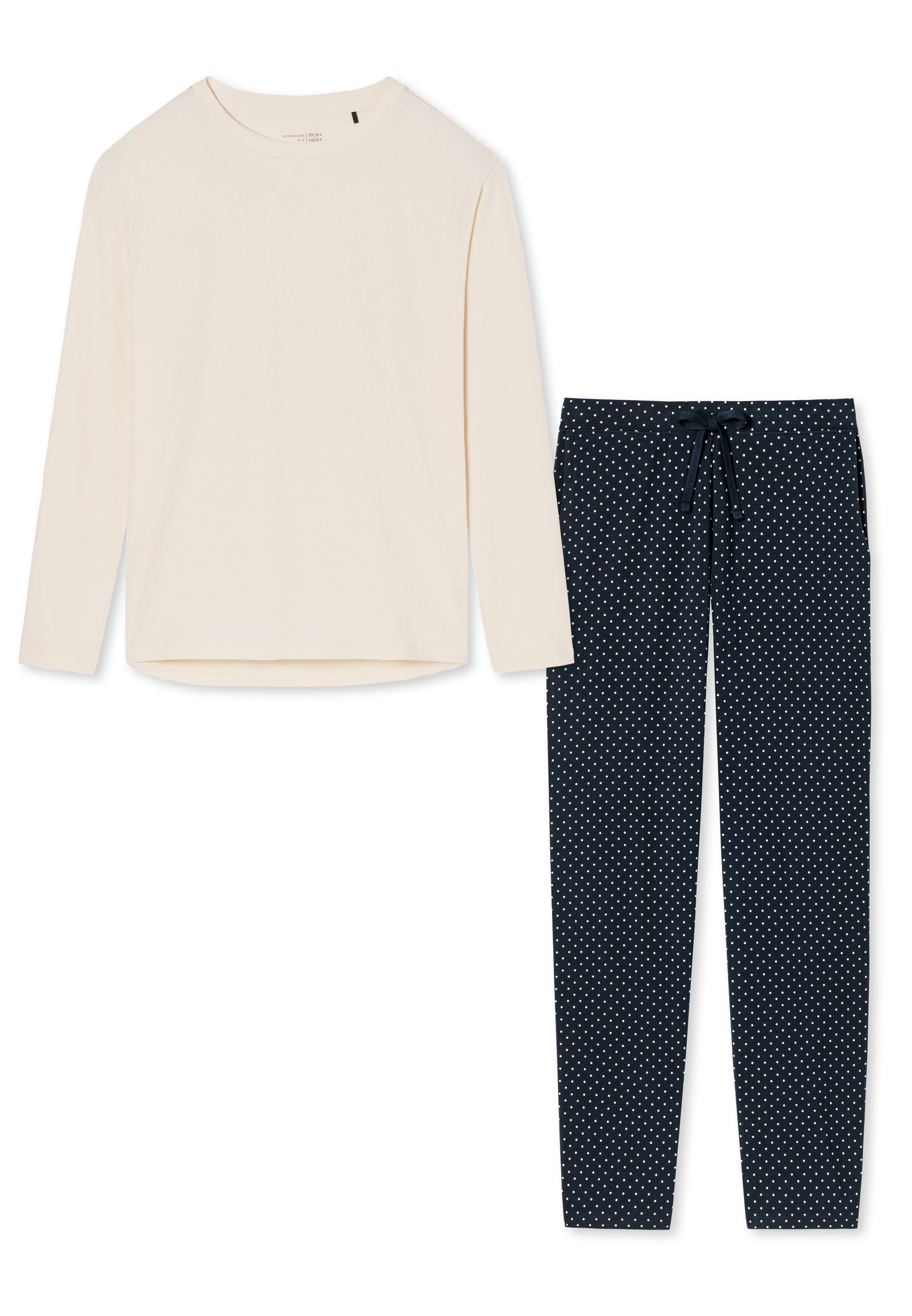 Schiesser Pyjama Cotton (Set, 2 tlg) Schlafanzug - Baumwolle