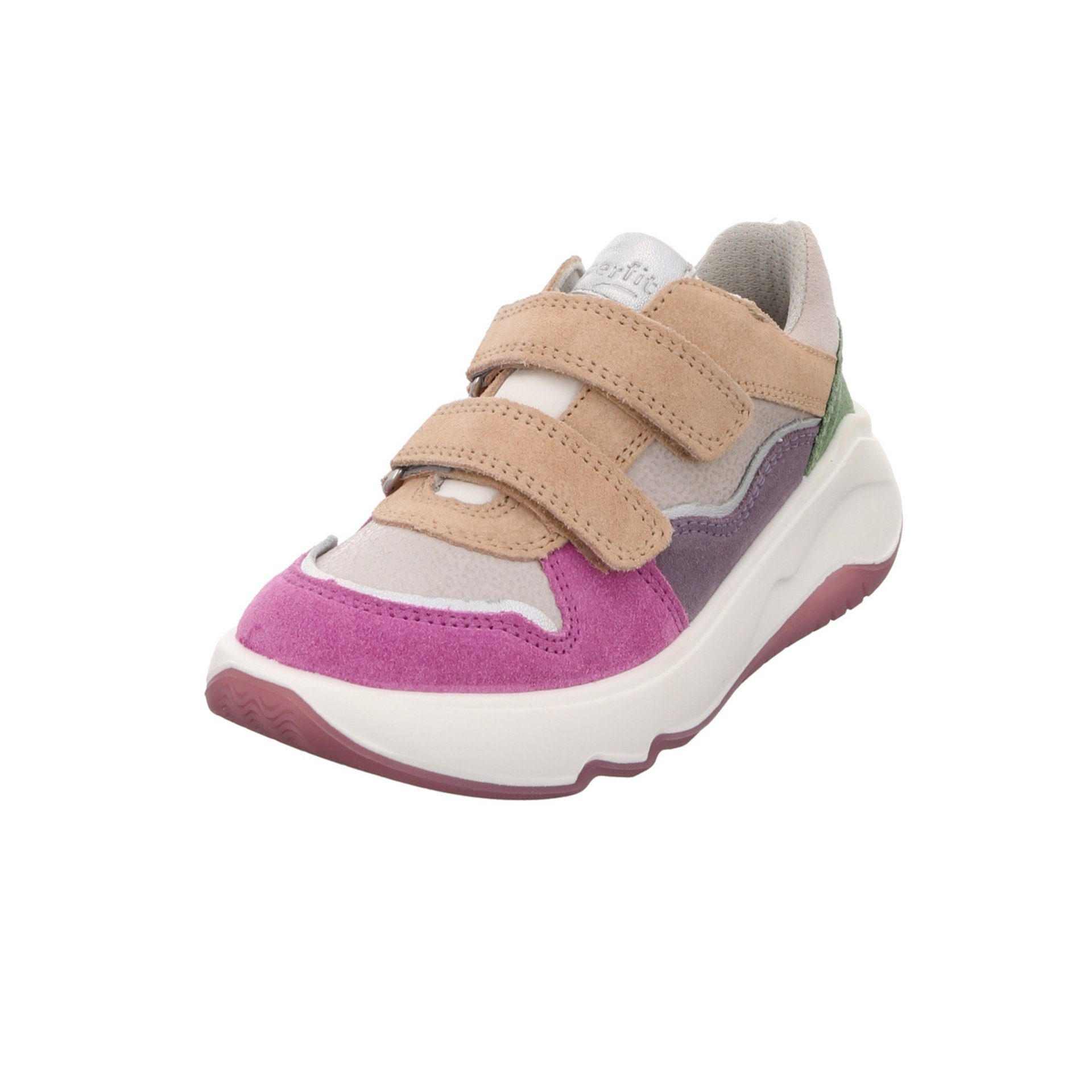 Superfit Melody Klettschuh Kinderschuhe Veloursleder uni Schnürschuh Veloursleder