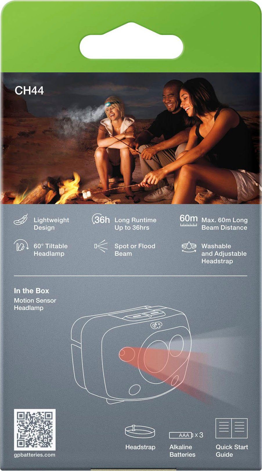 CH44 (1-St) GP Stirnlampe Batteries