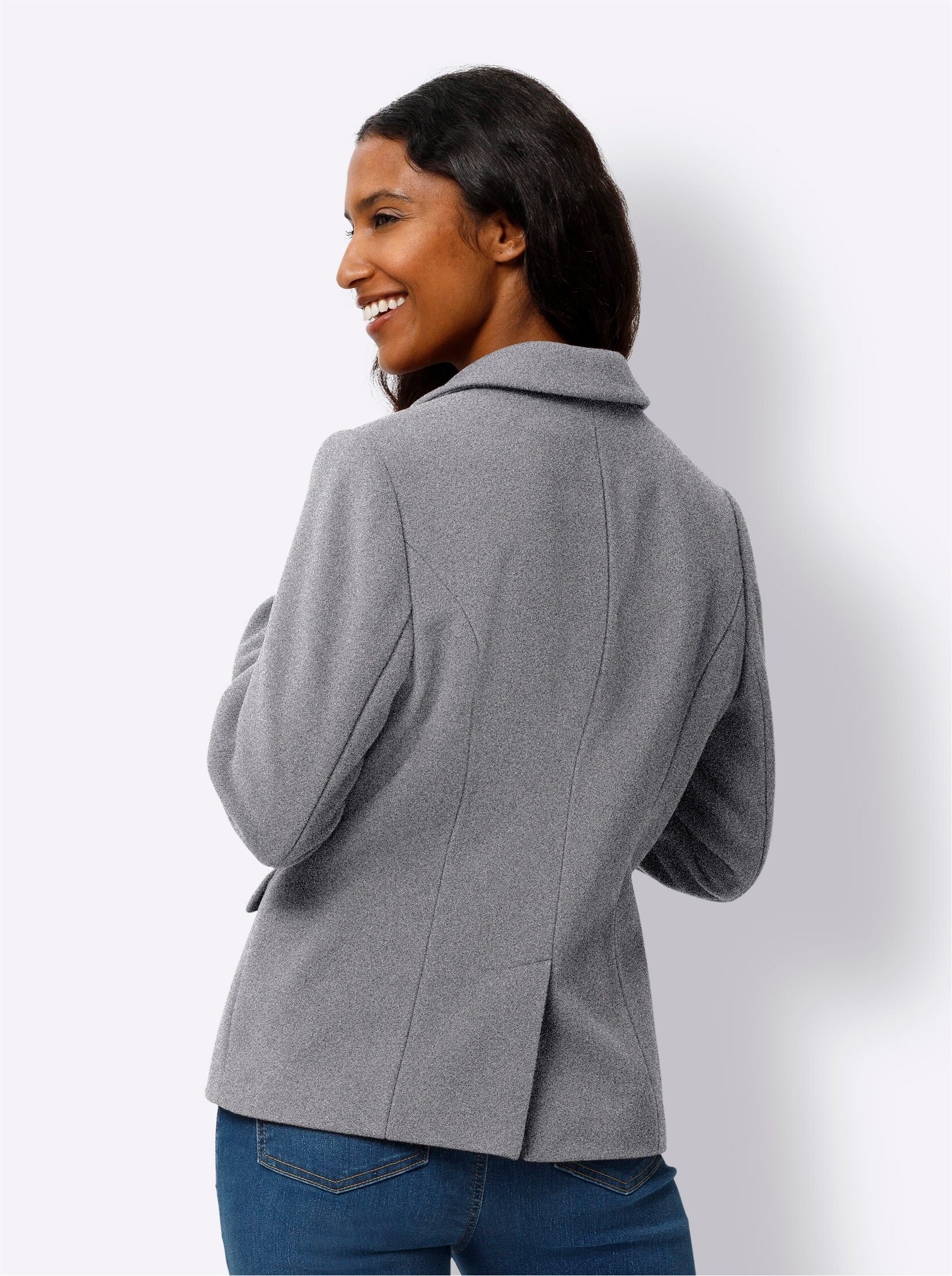heine Blusenblazer Woll-Blazer Langarm günstig online kaufen
