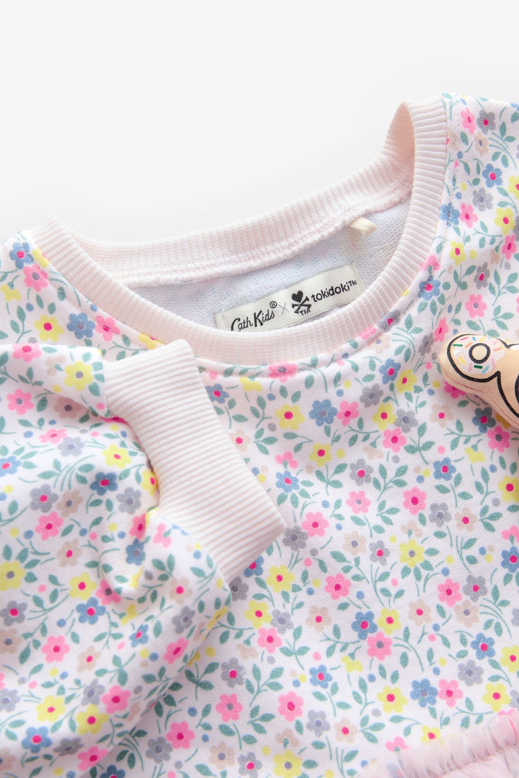 Next Tüllkleid Cath Kidston Sweatshirtkleid mit Mesh (1-tlg) – Bild 3 von 5
