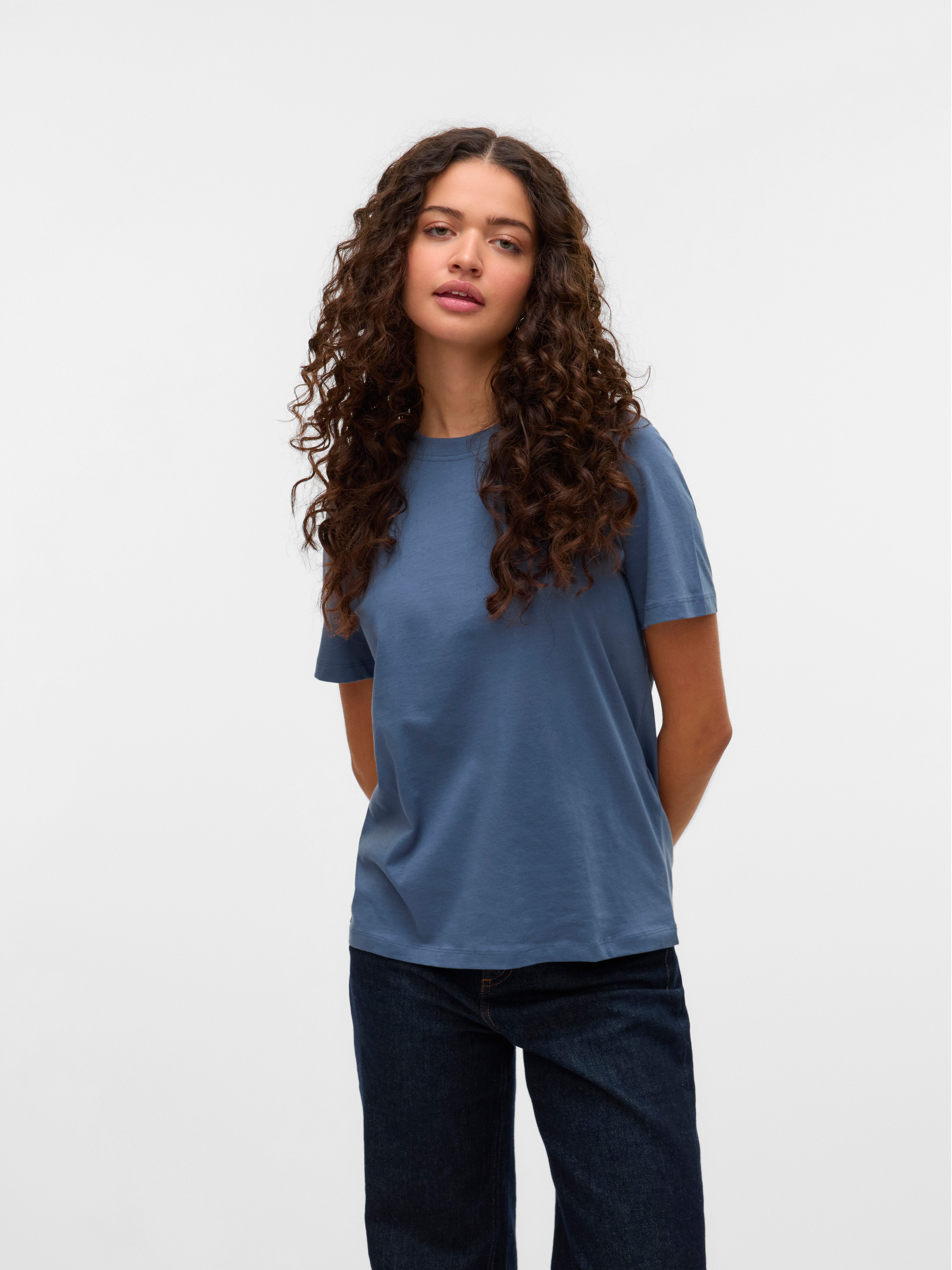Vero Moda Kurzarmshirt VMPAULINA SS T-SHIRT günstig online kaufen