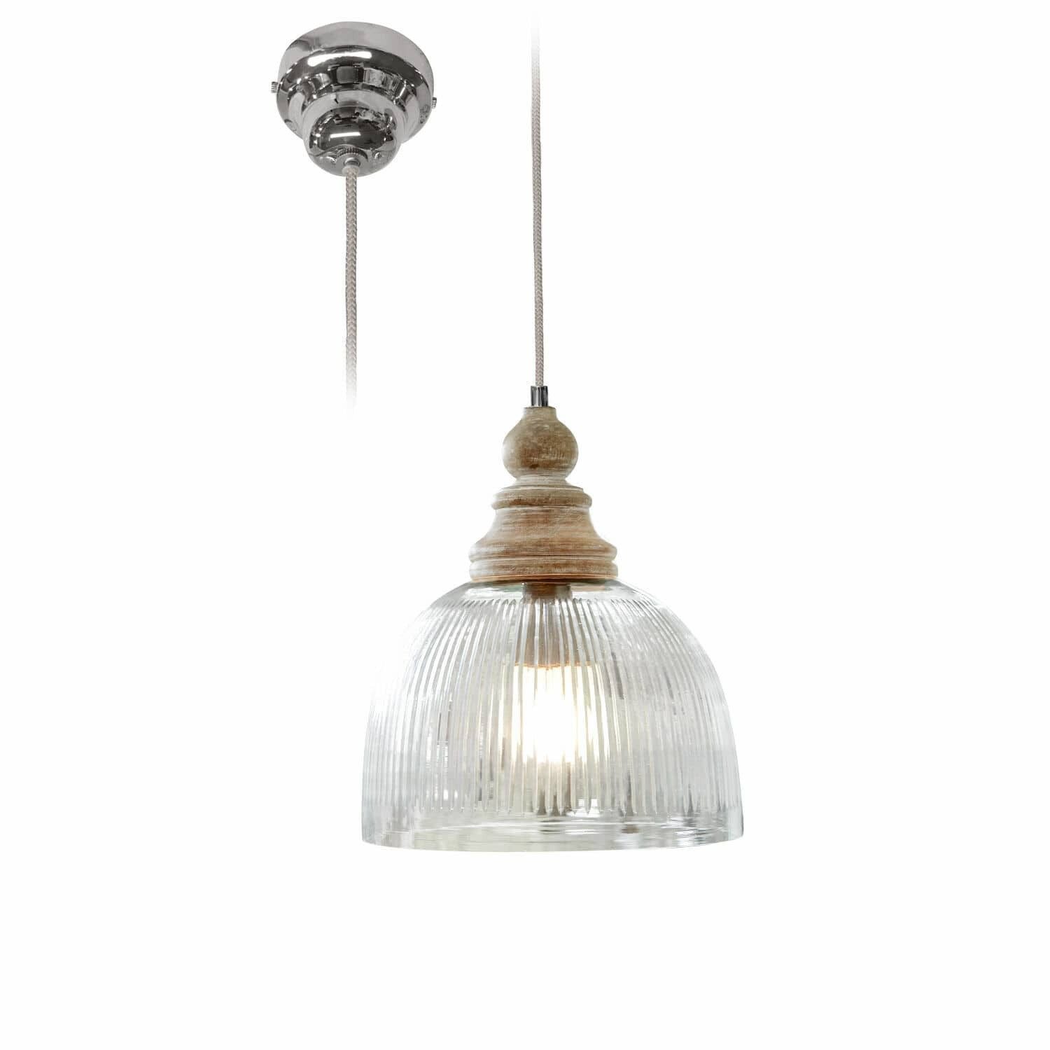 Mirabeau Hängeleuchten Hängelampe Lezáun klar/braun