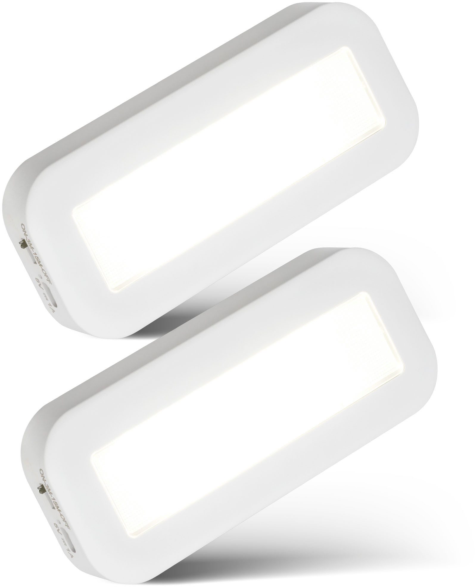 Briloner Leuchten LED Unterbauleuchte SIGO, LED fest integriert, Neutralweiß, 15x6,5x2 cm, 2er-Set, Küche, Schrank, Treppe, Küchenlampe