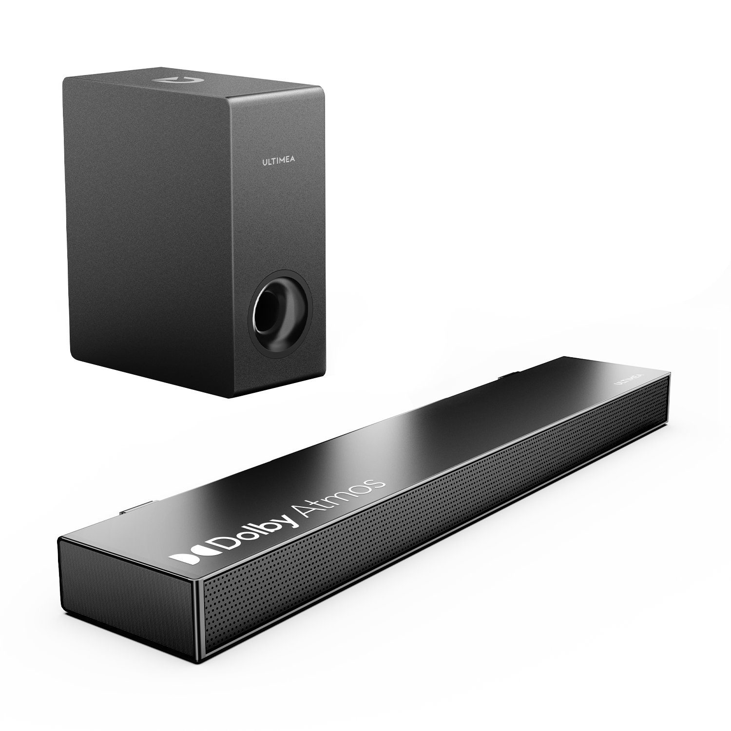Soundbar Atmos BassMAX, 2.1CH 5.3) Bars (3D Bluetooth Ultimea Subwoofer, mit Sound Surround Dolby