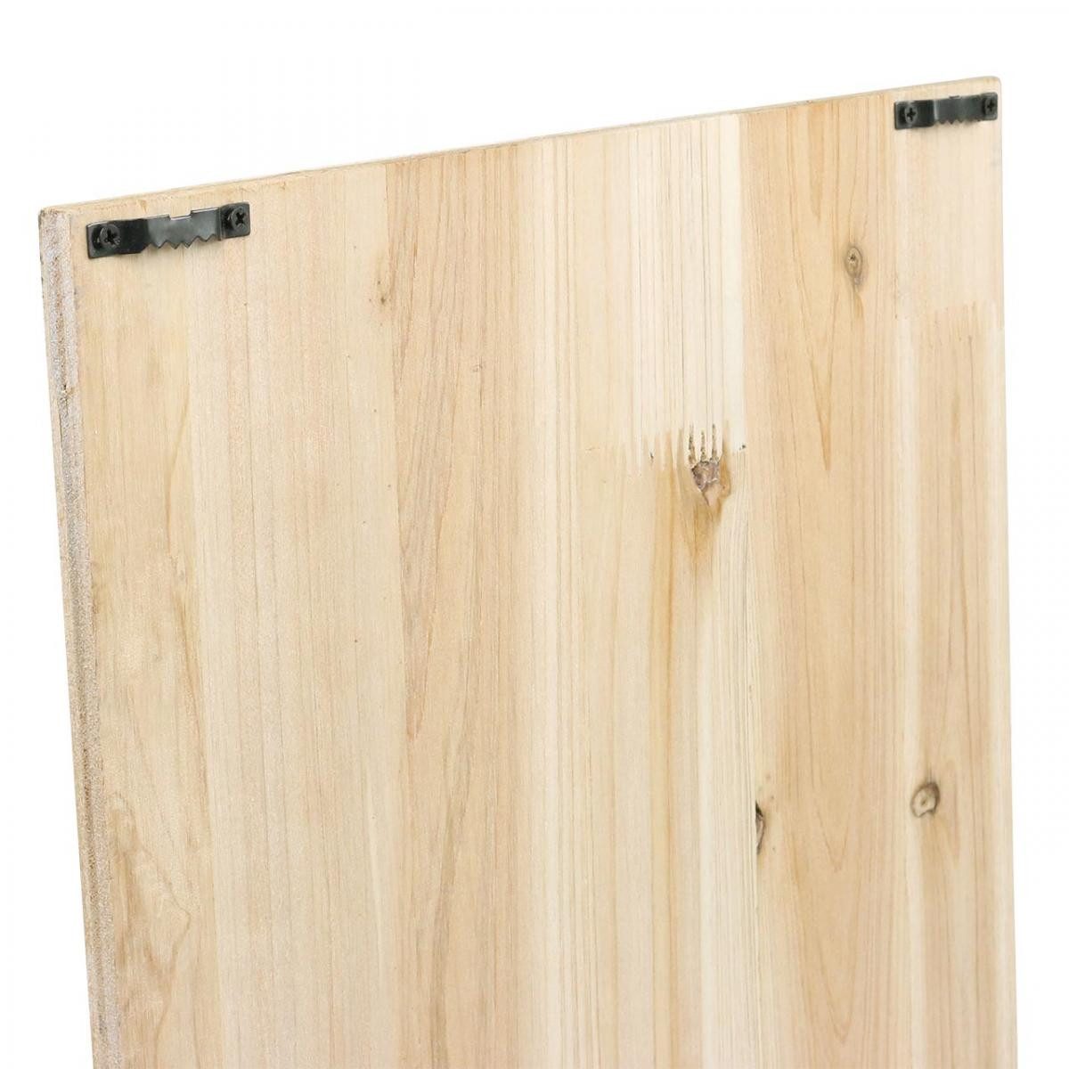 Posiwio Weihnachtsmann Dekoschild Weihnachtsmann mit Tafel zum Hängen aus Holz