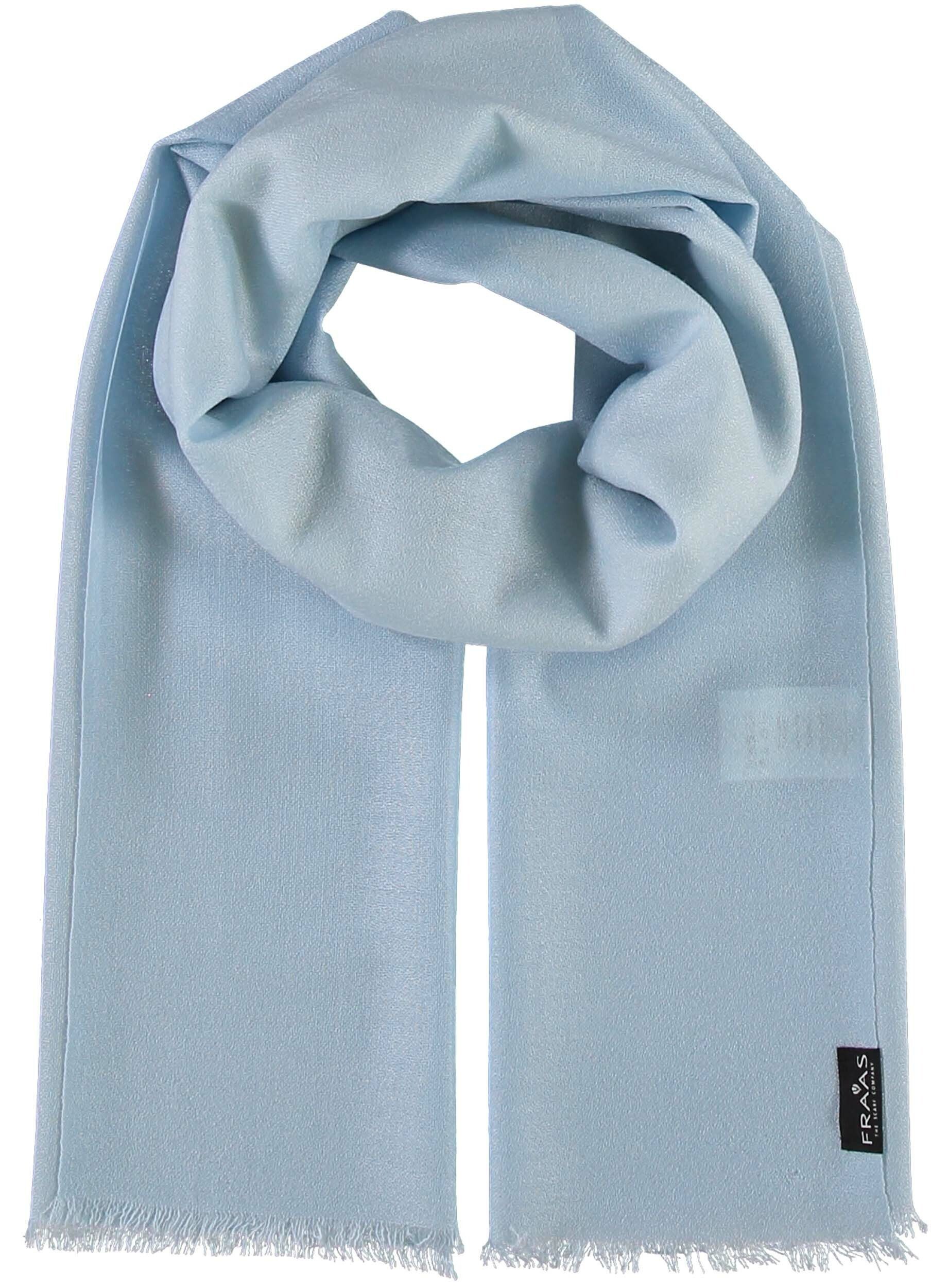 Fraas Modeschal Wollstola, (1-St), aus reiner Wolle light blue