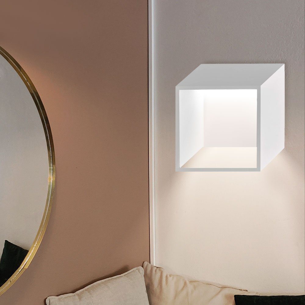 WOFI LED Wandleuchte, LED-Leuchtmittel fest verbaut, Warmweiß, Wandlampe Innen LED Modern Flurlampe Wand LED Lampe Treppenhaus