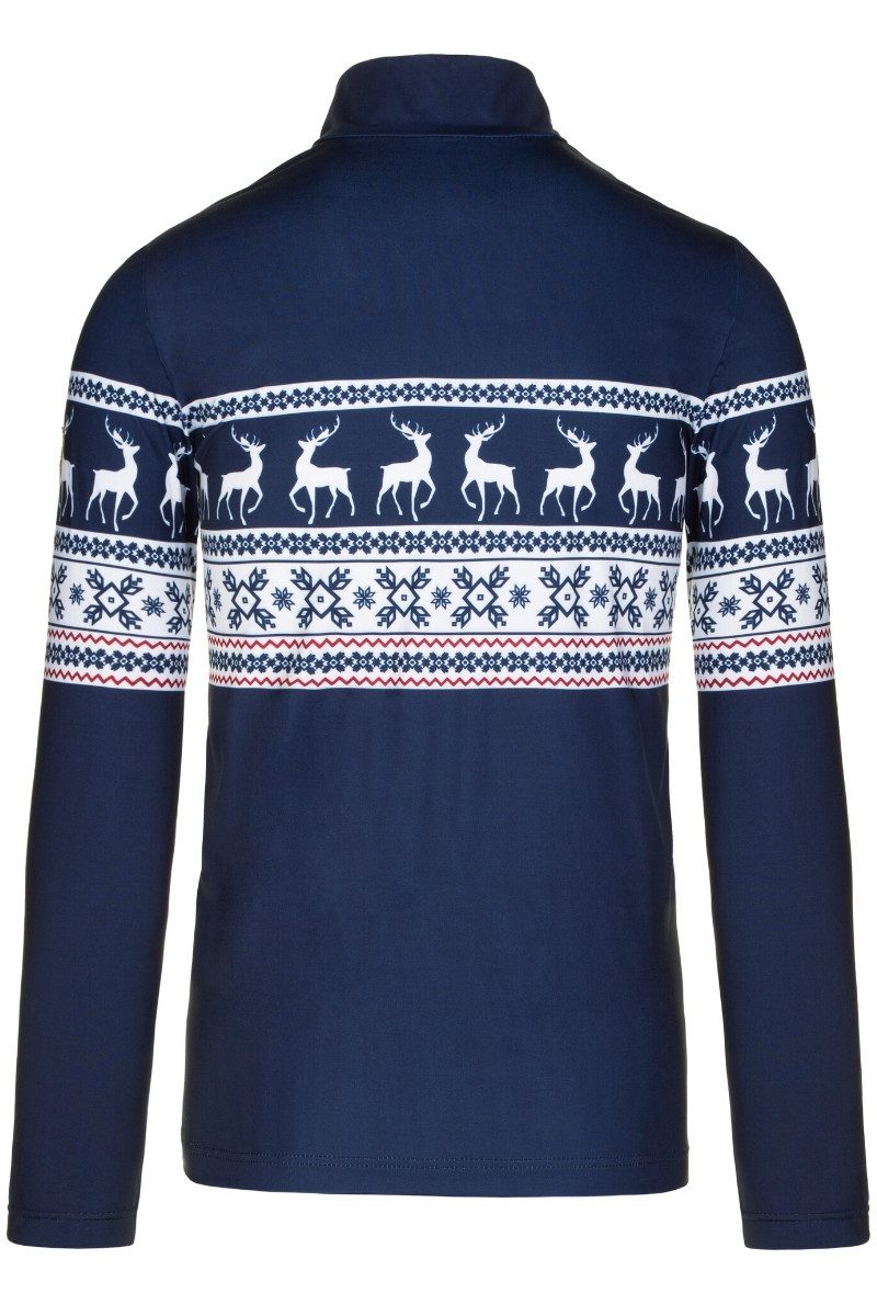 Almgwand Outdoorjacke Longsleeve Herren - HAHNECKALM - dunkelblau/weiß