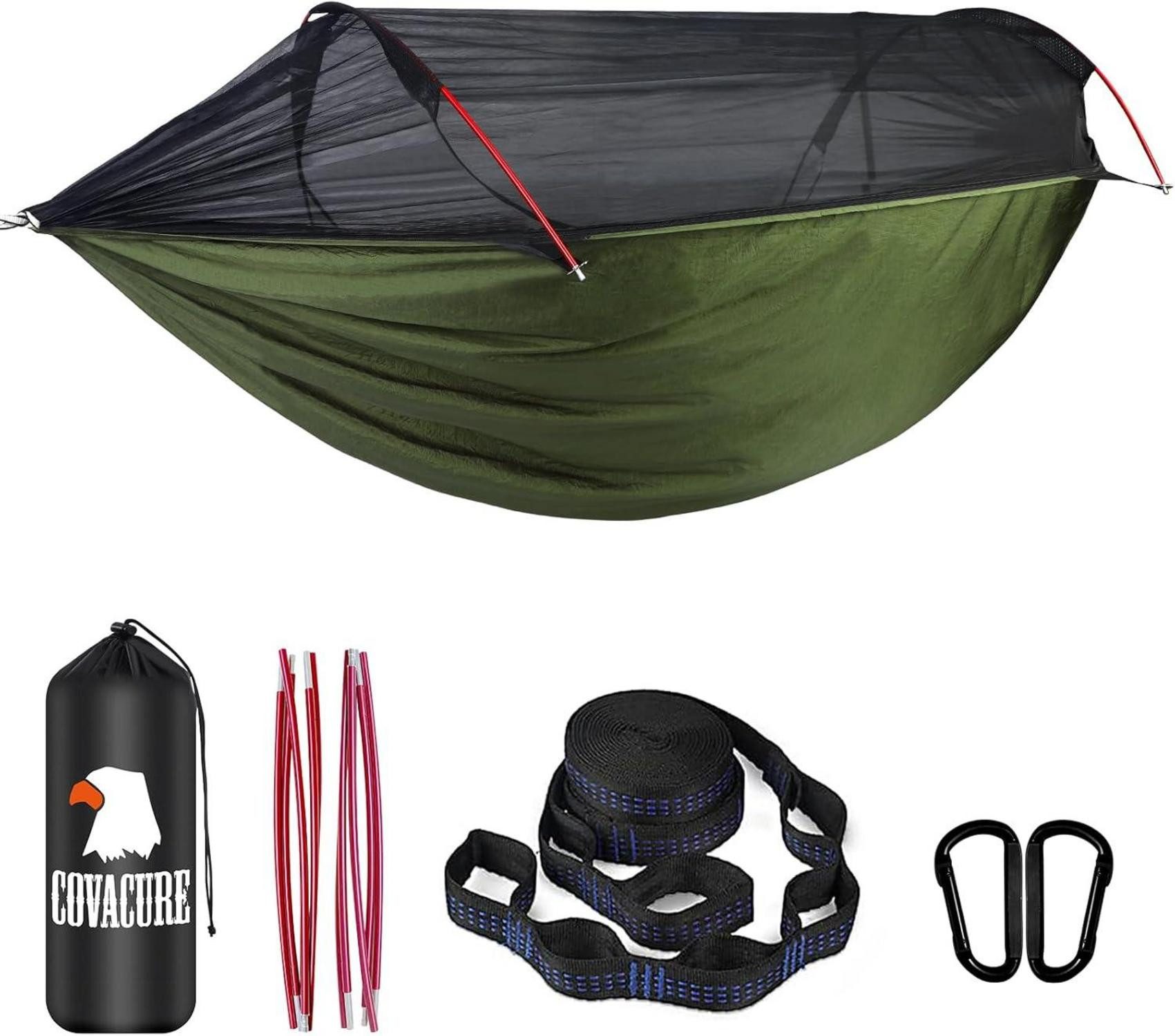 Campingstuhl Hängematte Outdoor mit Moskitonetz - 200kg Belastbarkeit 270x140cm