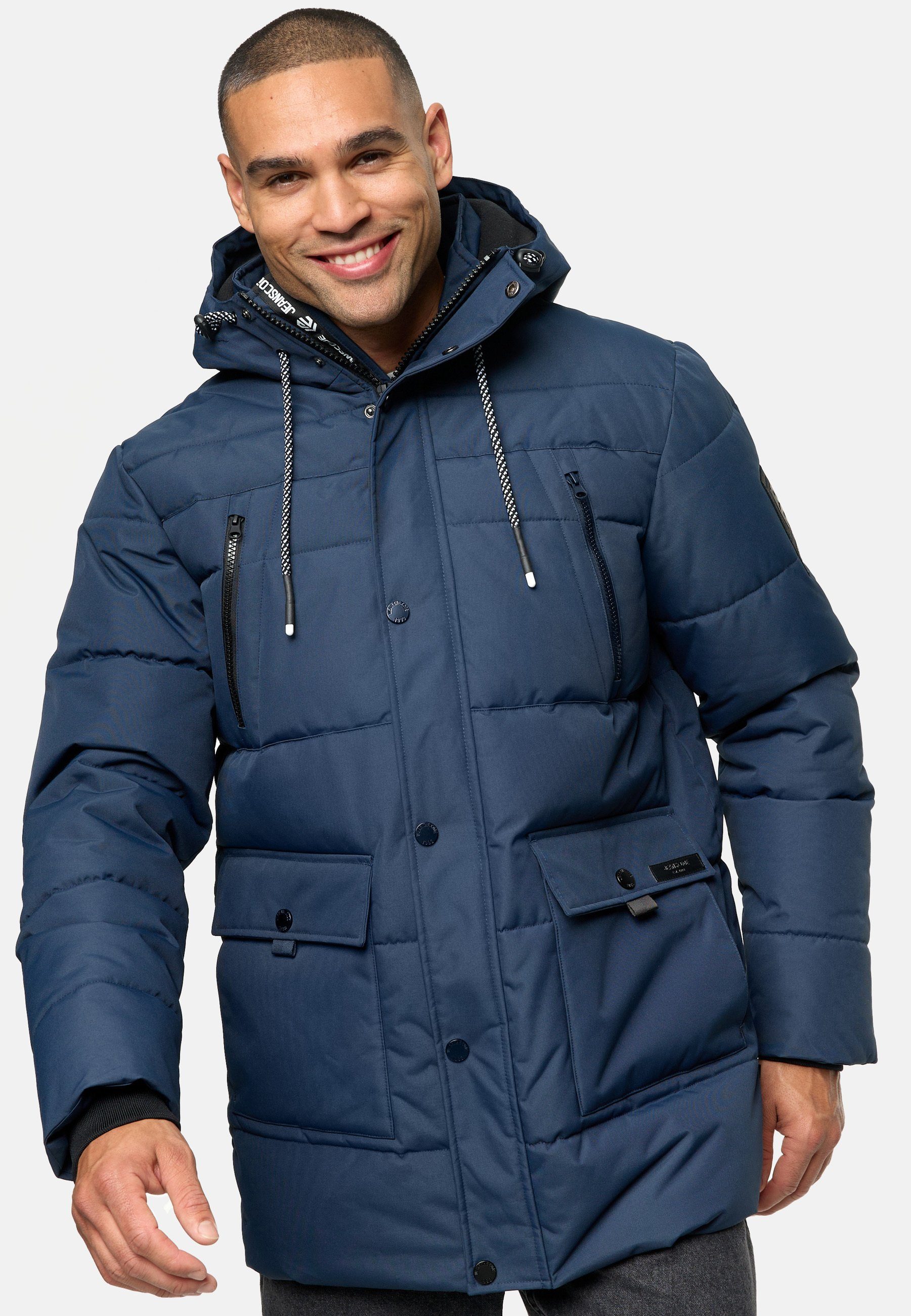 Indicode Steppjacke Herren INWess Herrenjacke Daunen-Optik