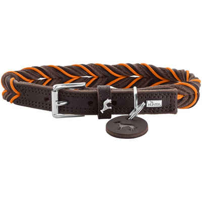Hunter Tierbedarf Hunde-Halsband Hunter Hunde-Halsband Solid Education Cord, Leder