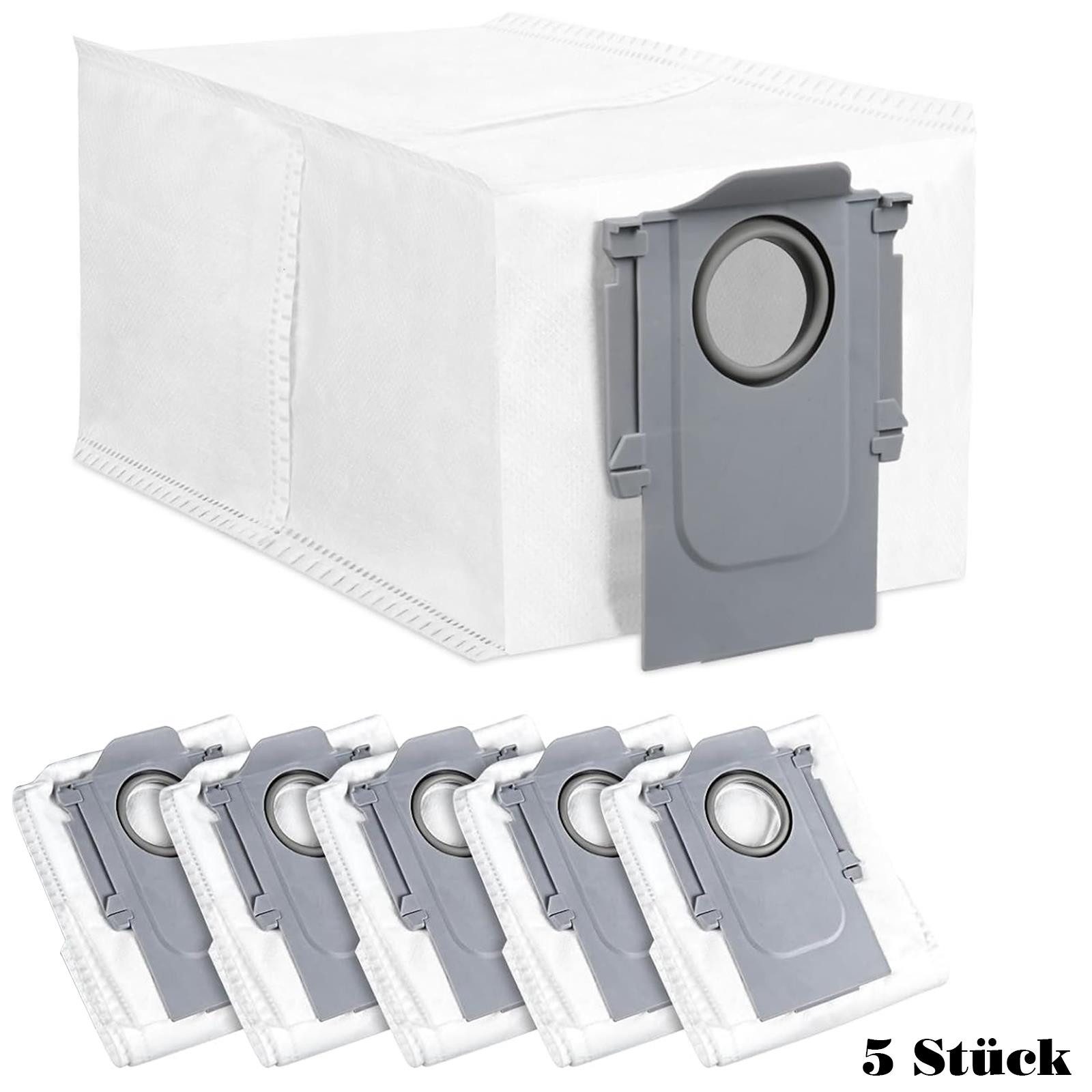 VERCO Staubsaugerbeutel Staubbeutel für Roborock S8 / S8 Plus, passend für Für Roborock, 5 St., Ersatz Staub Beutel für die Absaug Basis Station