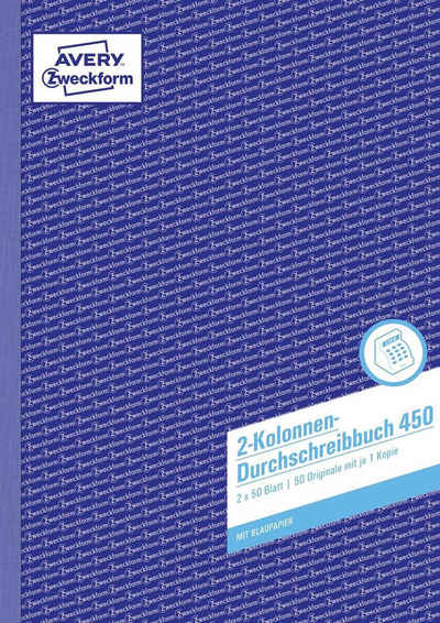 Avery Zweckform Handgelenkstütze AVERY Zweckform Formularbuch "2 Kolonnen-Durchschreibbuch"