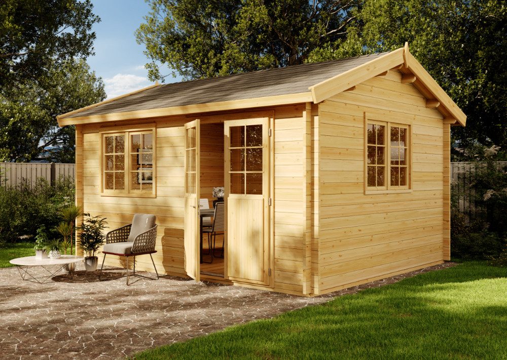 Thumbnail - Alpholz Gartenhaus Holz Collin ISO Premium, BxT: 498x388 cm