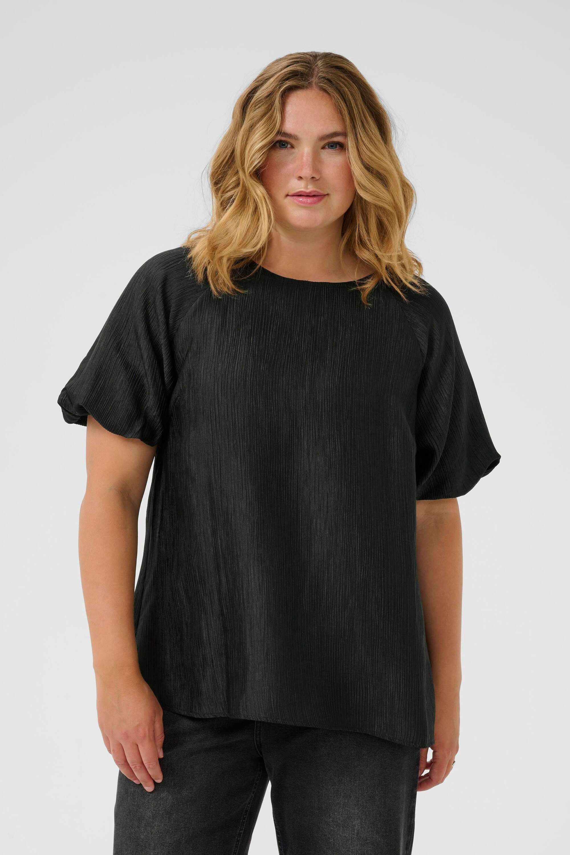 KAFFE Curve Kurzarmbluse Kurzarm-Bluse KCgirla Große Größen