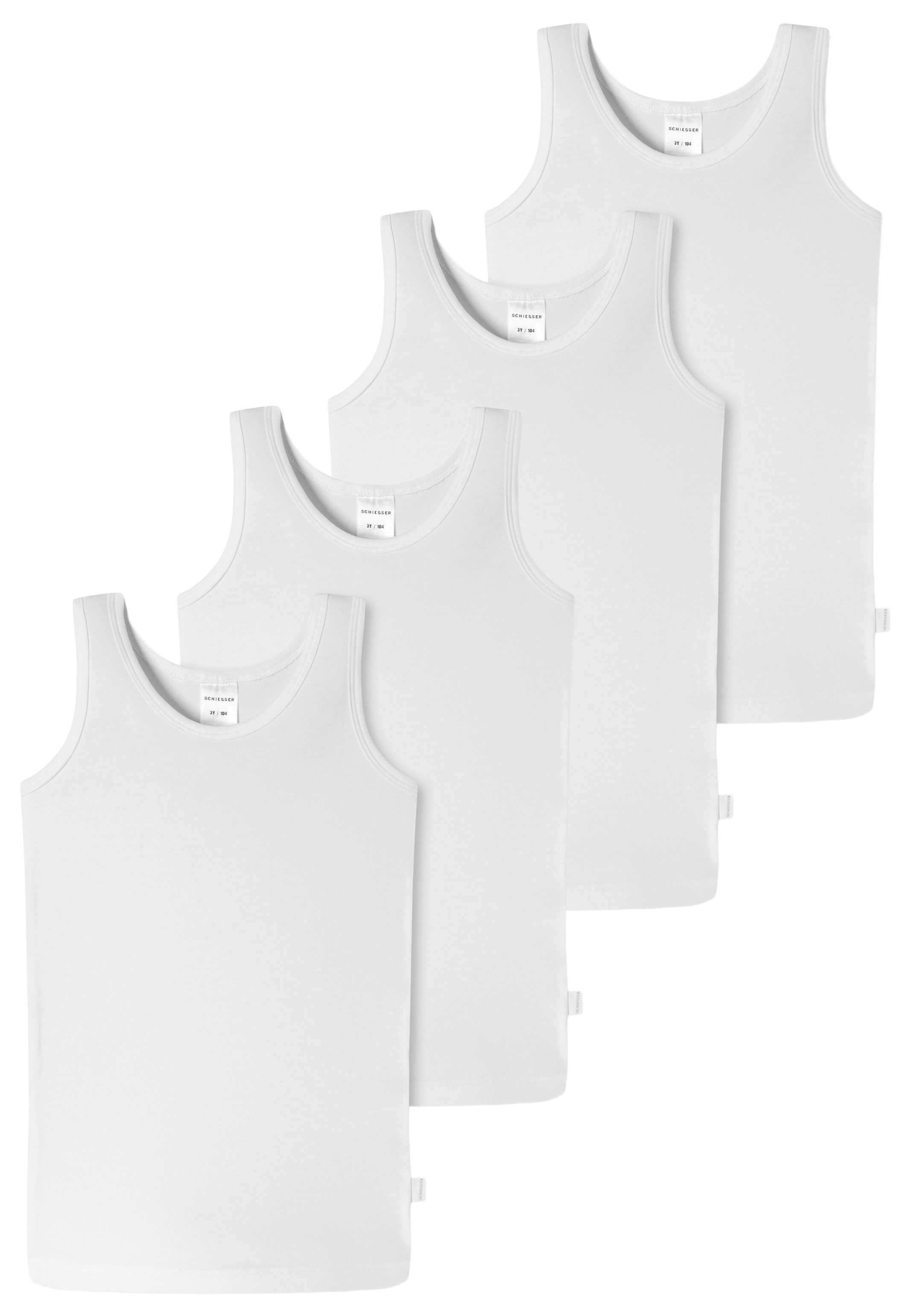 Unterhemd 4er Pack Kids Girls 95/5 Organic Cotton