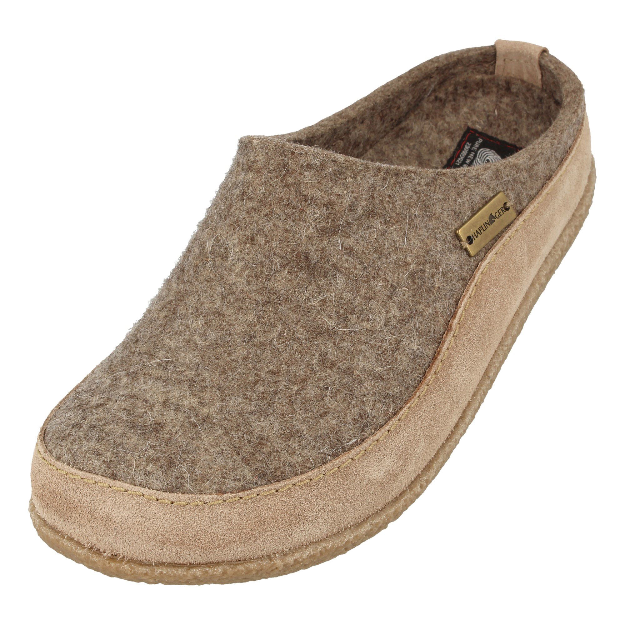 Haflinger Blizzard Skane Filzpantoffel Hausschuh Gummisohle Hausschuh