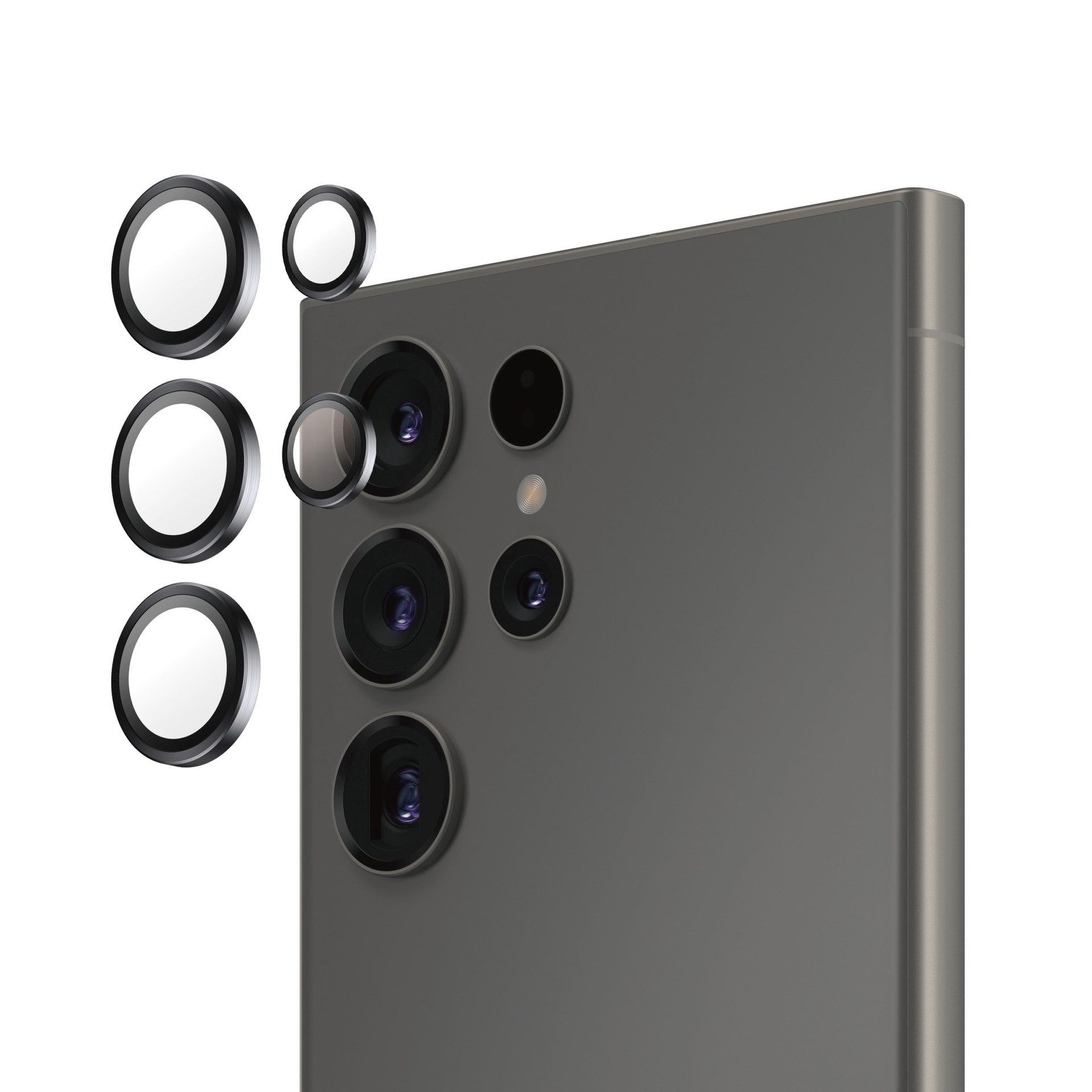 PanzerGlass Kameraschutzglas Hoop Camera Lens Protection für Samsung Galaxy S25 Ultra, Kameraschutz, Schutzfolie, Schutzglas, kratz- & stoßfest