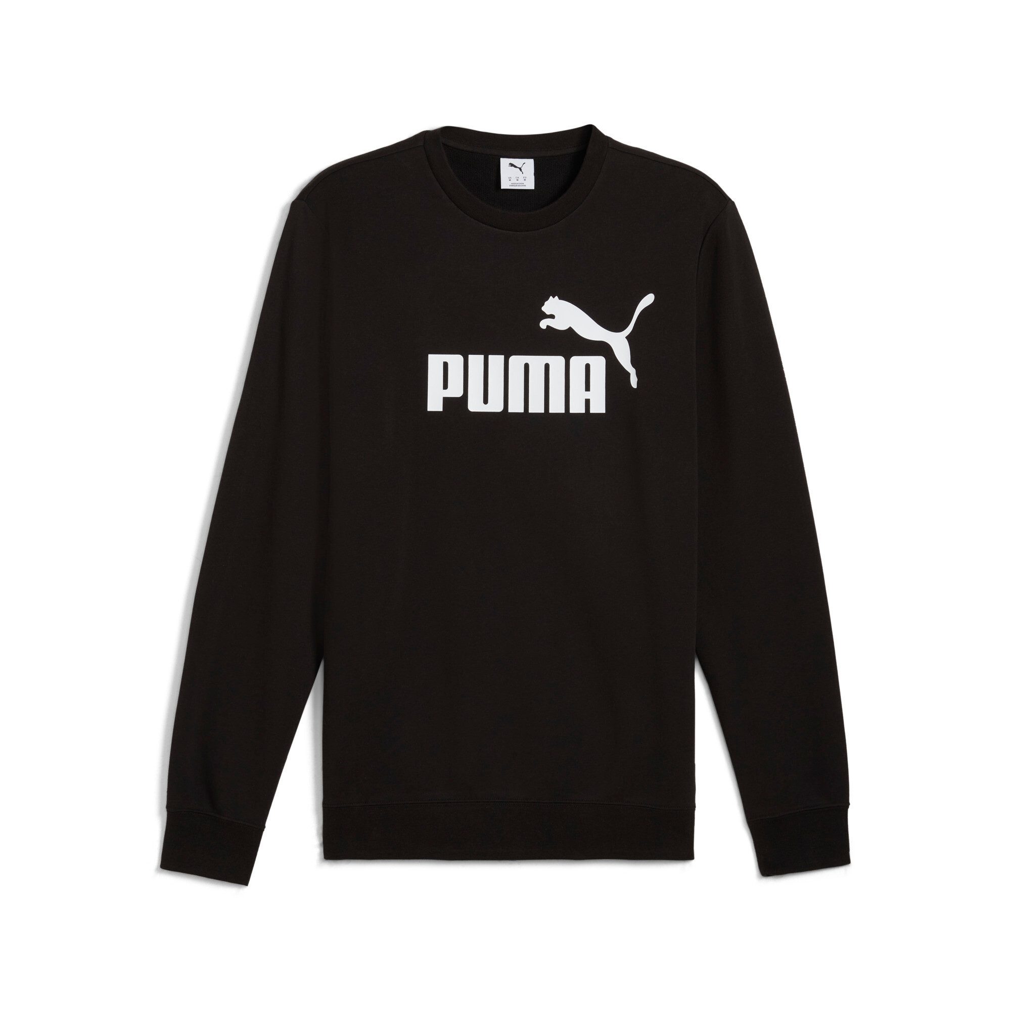 PUMA Langarmshirt ESS NO 1 LOGO CREW TR mit Relaxed Fit, mit Rundhalsausschnitt