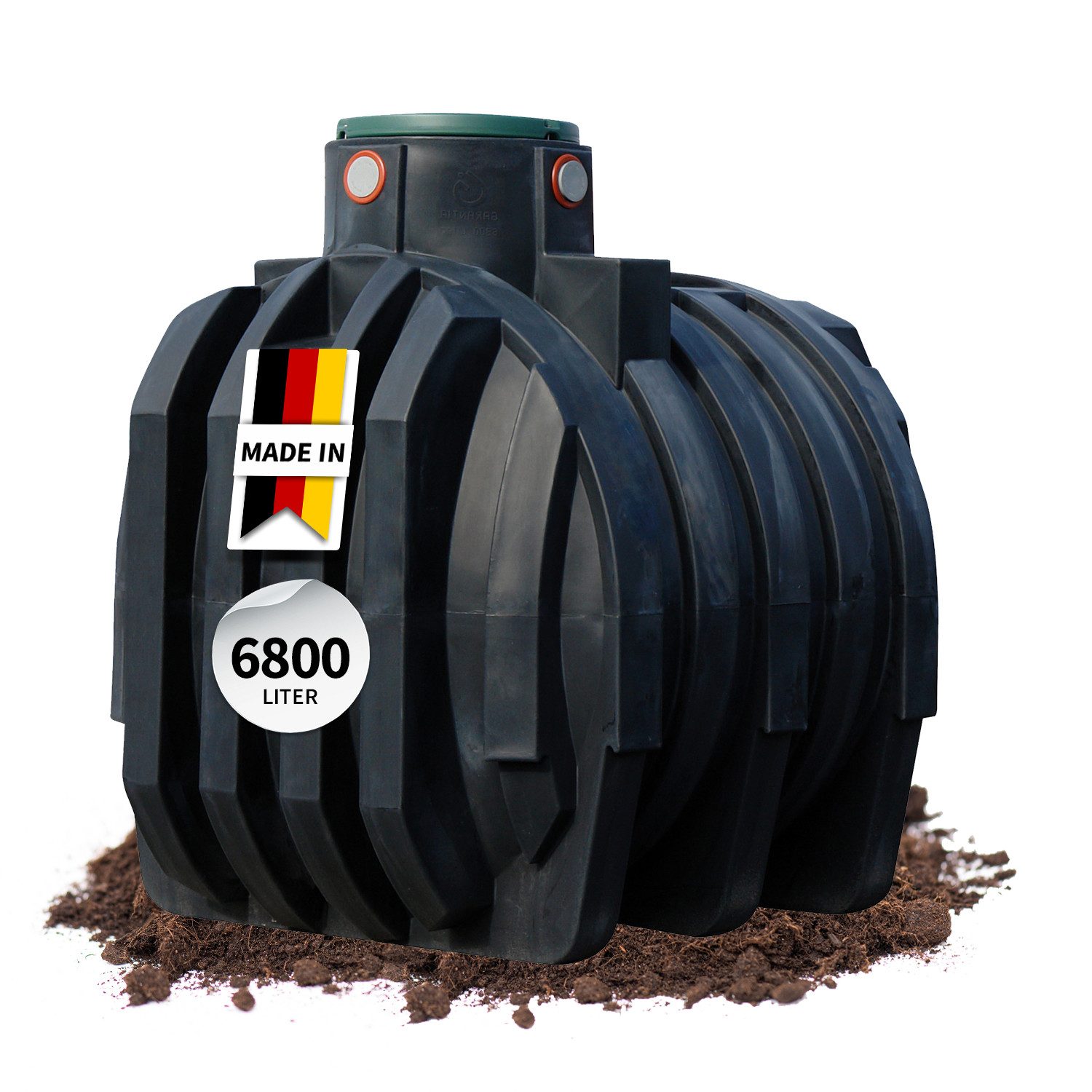 4rain Wasserreservoir MONO Erdtank 6800 Liter inkl. Tankabdeckung