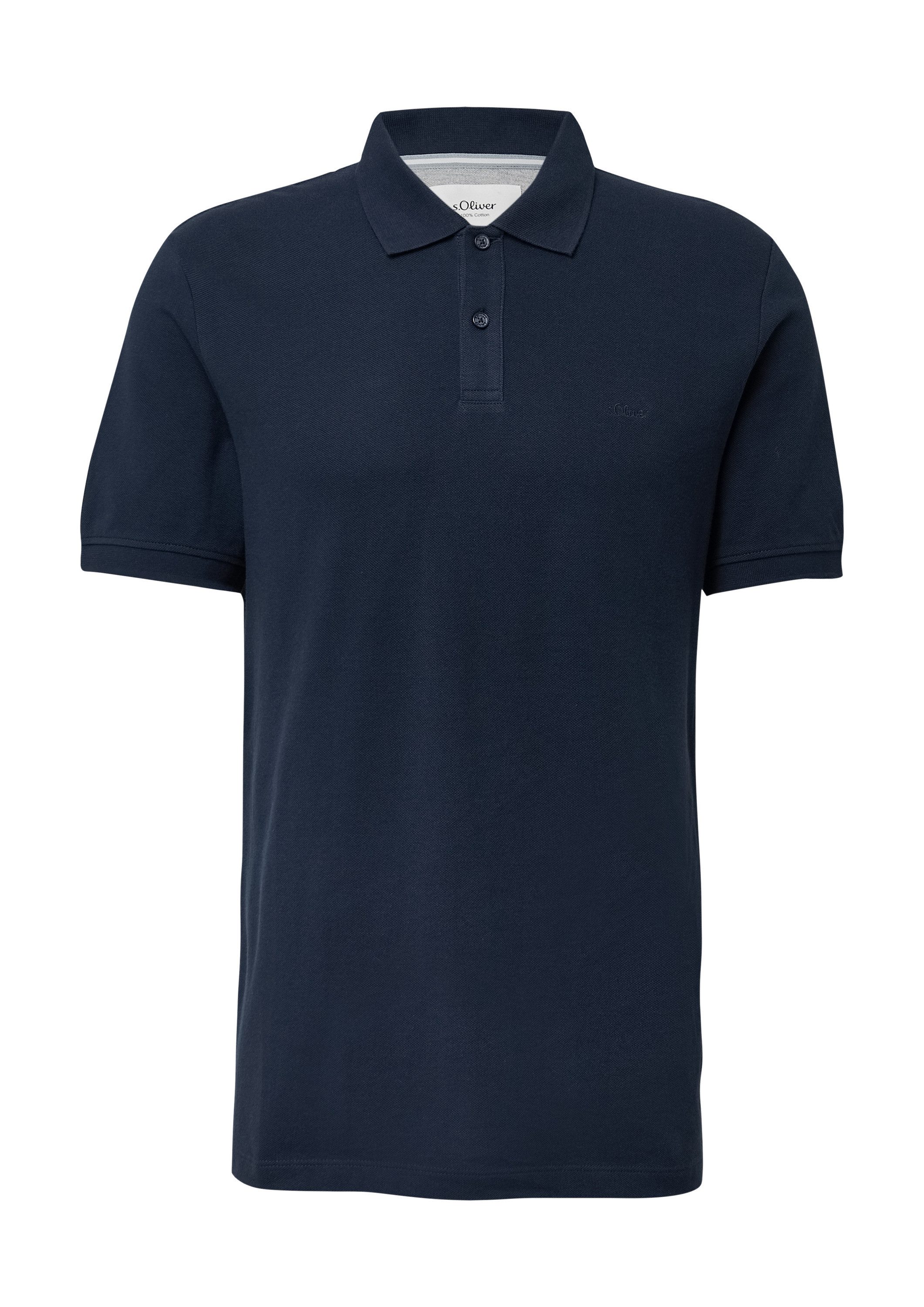 s.Oliver Kurzarmshirt Polo-Shirt Poloshirt aus Baumwollpiqué günstig online kaufen