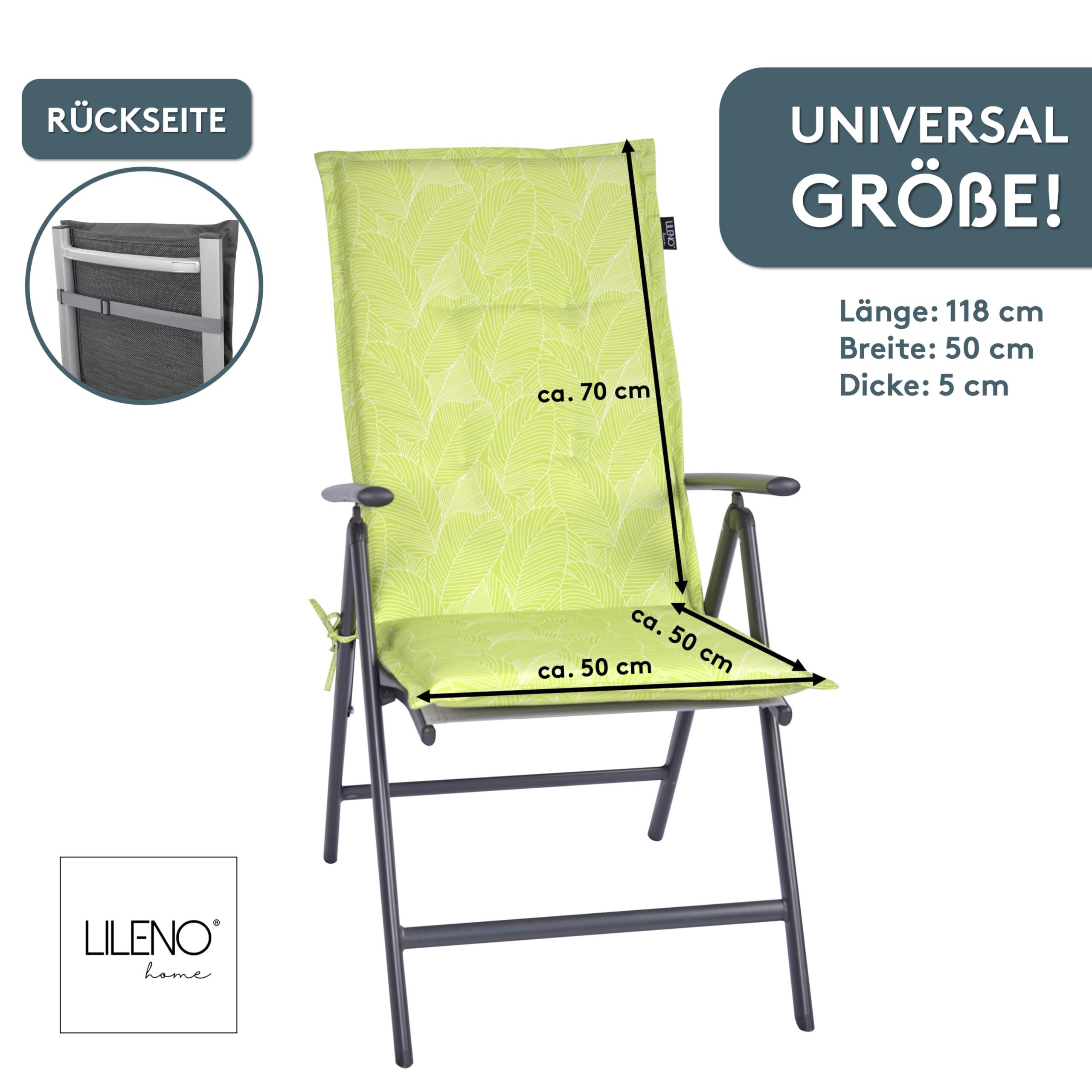 LILENO HOME Hochlehnerauflage Gartenstuhl Auflage, bequeme günstig online kaufen