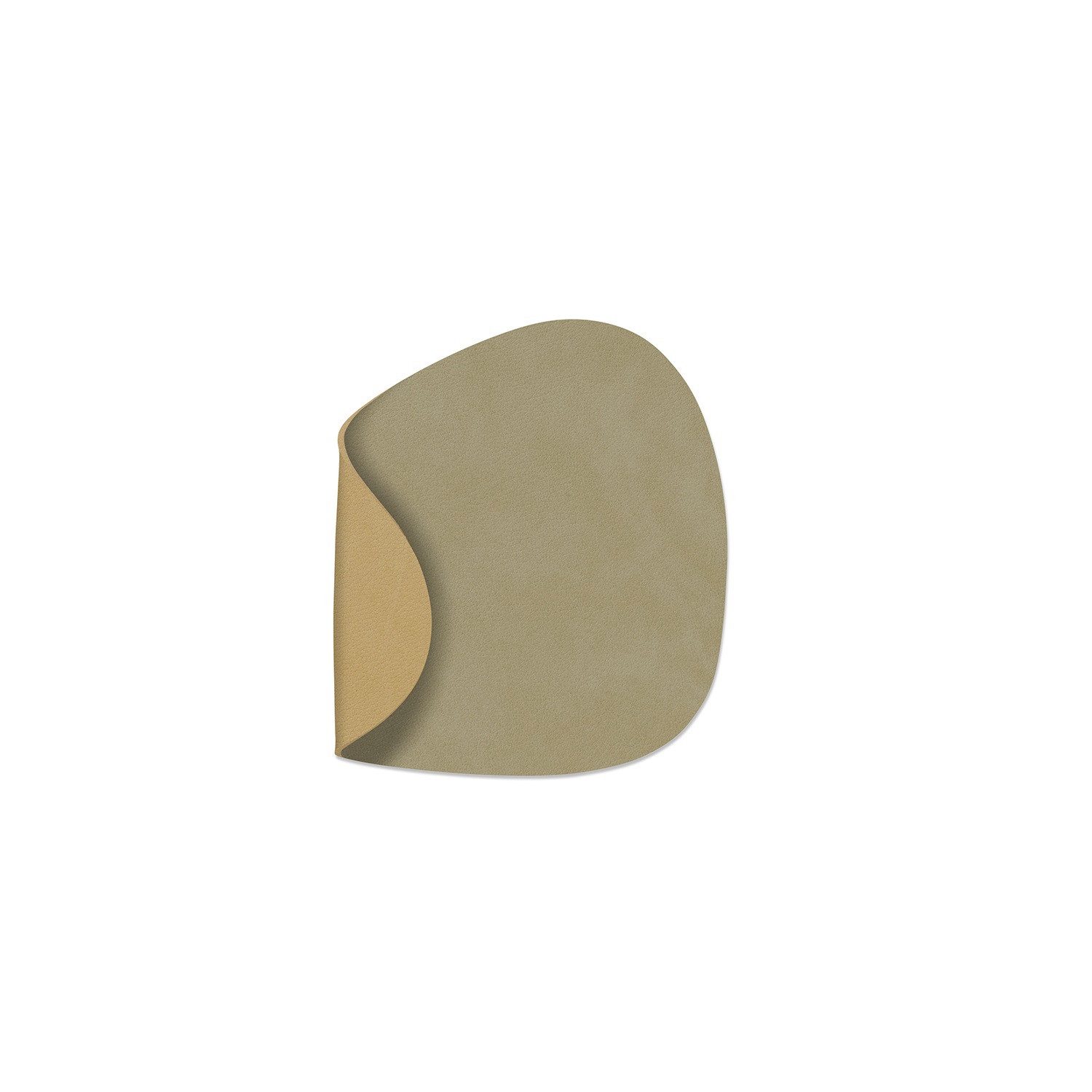 LIND DNA Glasuntersetzer Glasuntersetzer Curve 11x13cm Herbal Dust/Khaki
